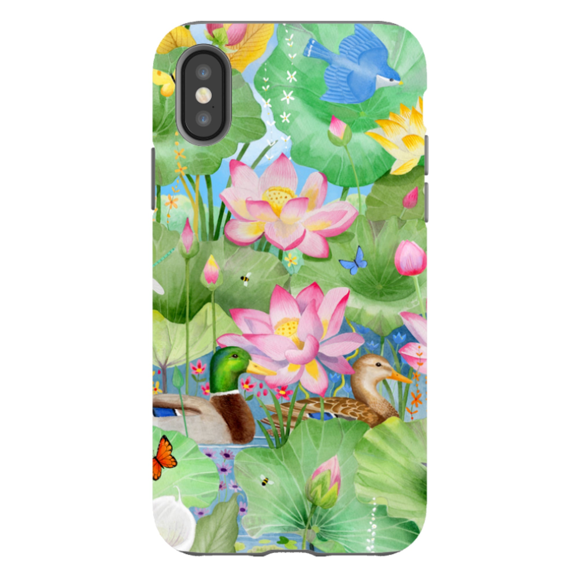 iPhone Tough Case - Waterlily Pond By Bex Parkin