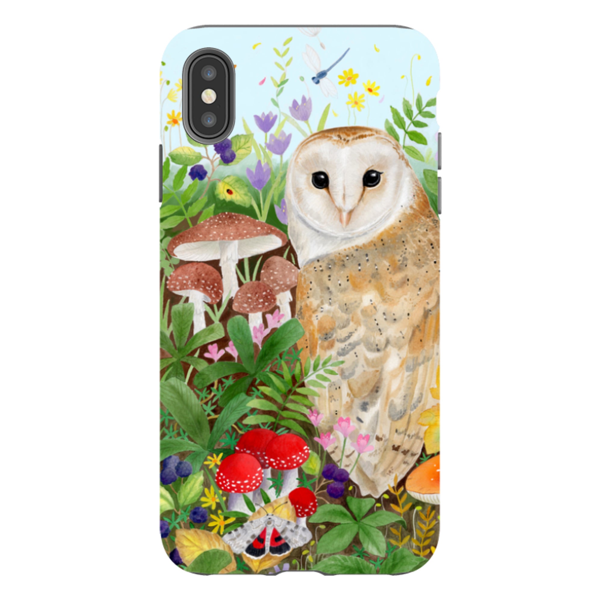 iPhone Tough Case - Owl Garden By Bex Parkin