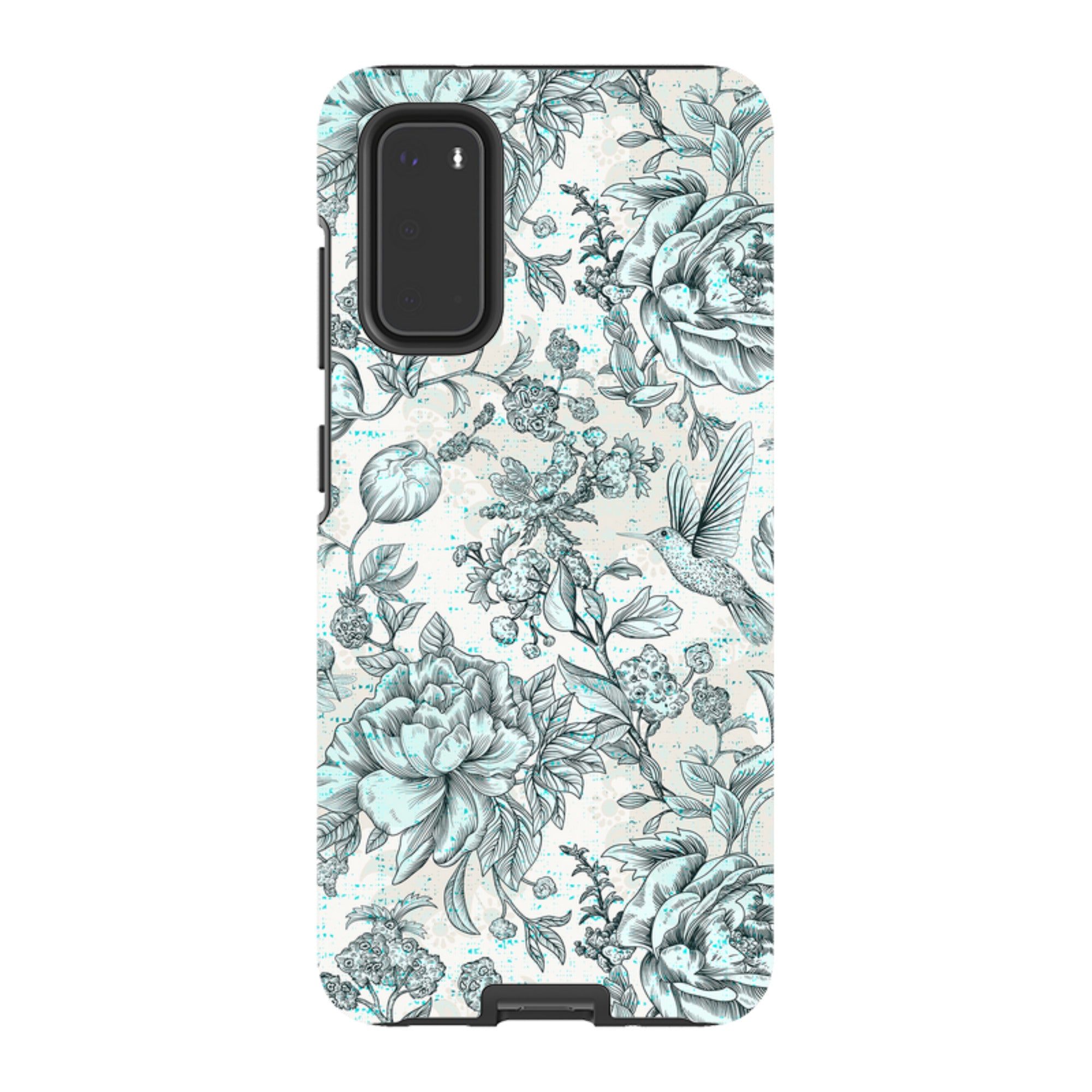 Samsung Tough Case - Blue peonies