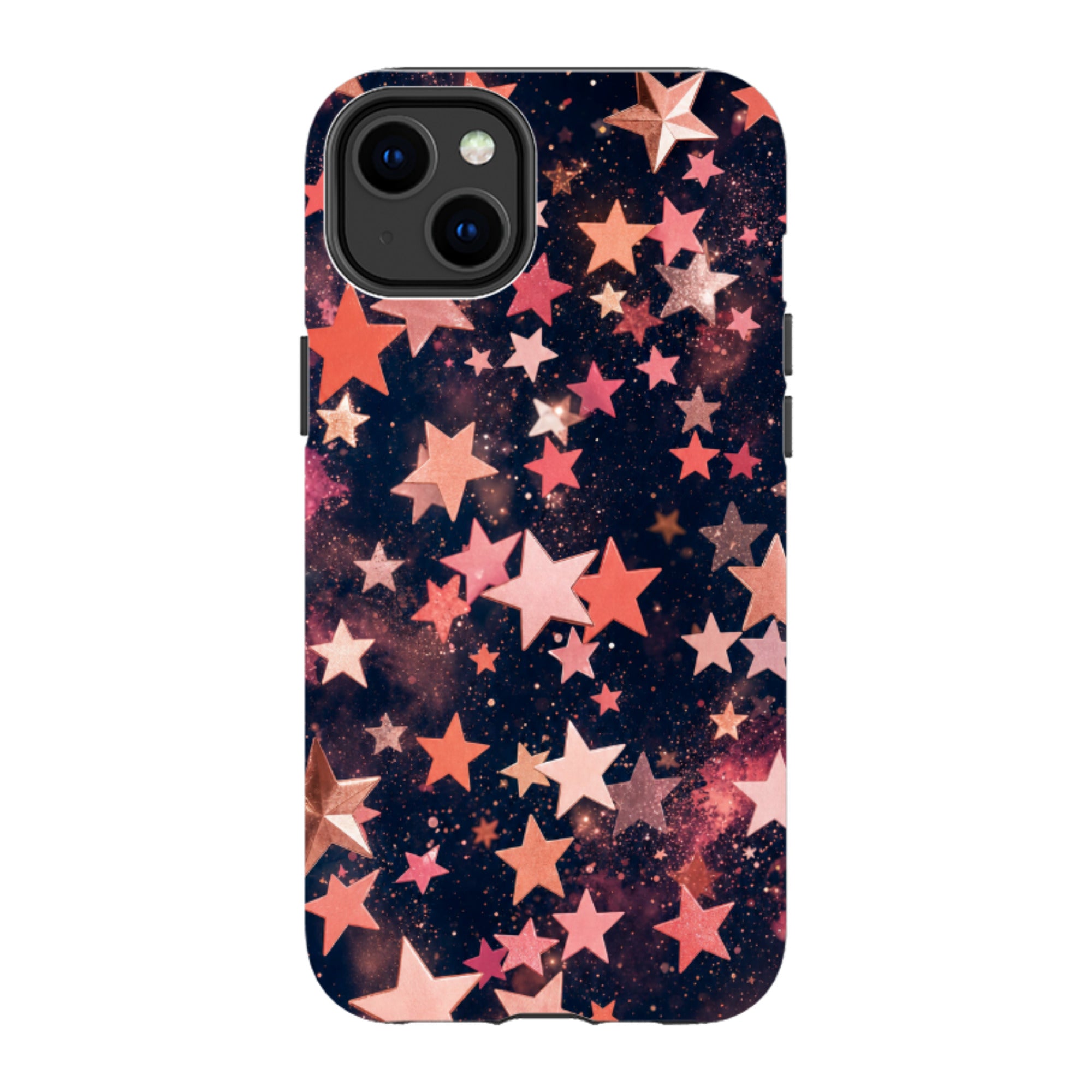 iPhone Tough Case - Rose Gold Galaxy Star