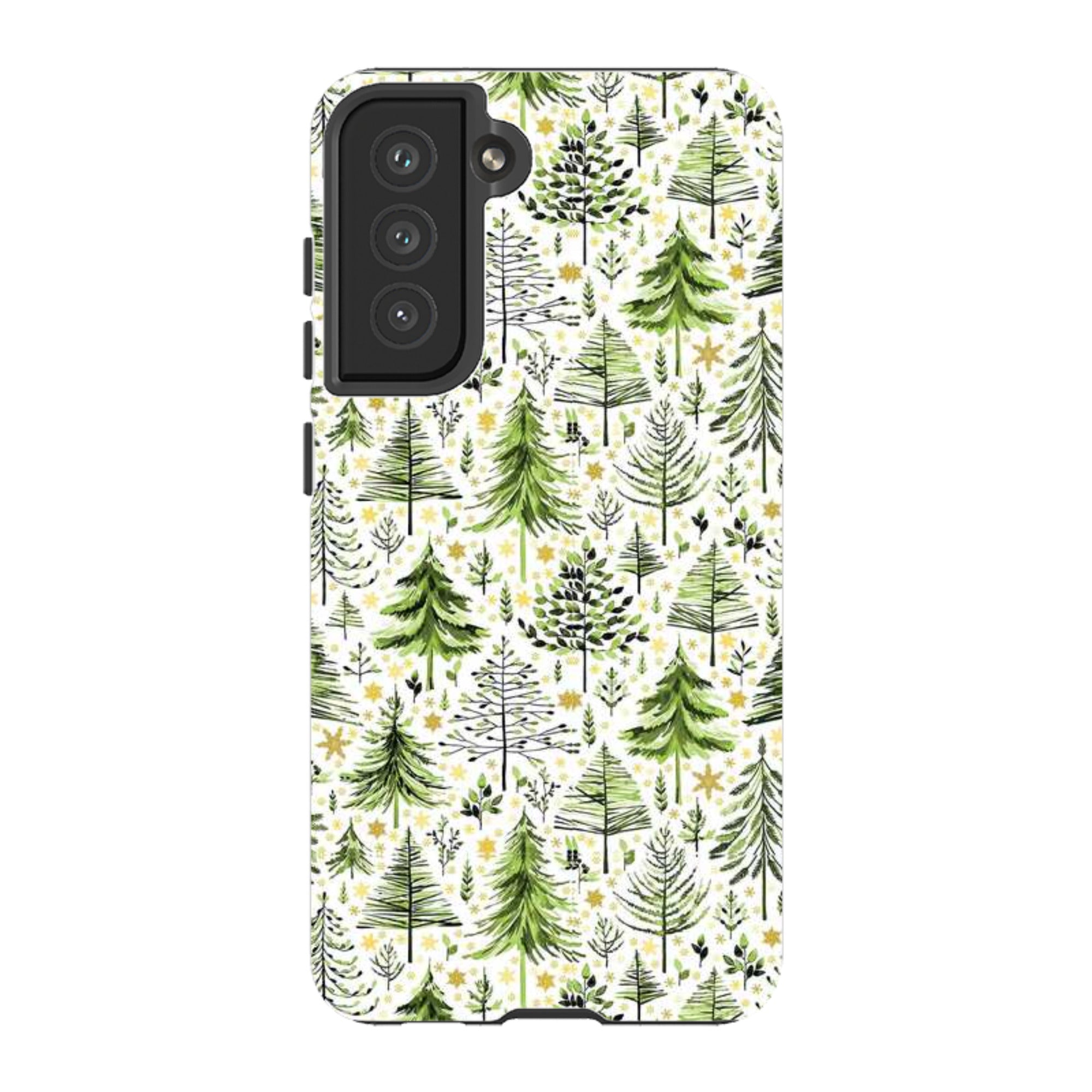 Samsung Tough Case - Green Xmas Trees By Elisabeth Haager