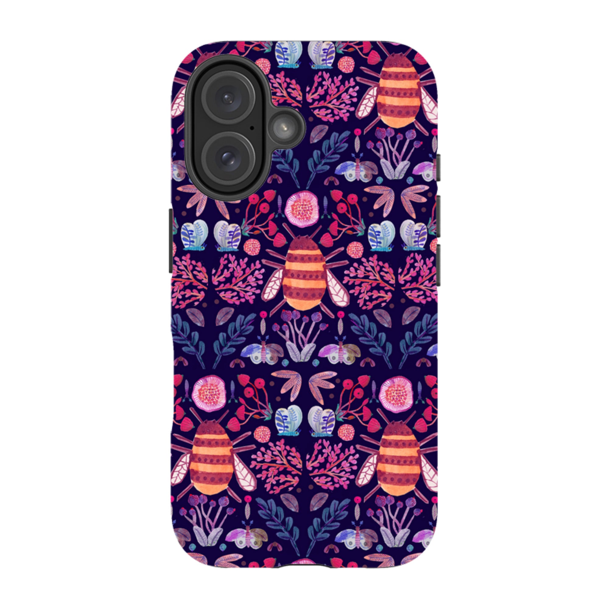 iPhone Tough Case - Botanics and Insects By Gabriela Larios