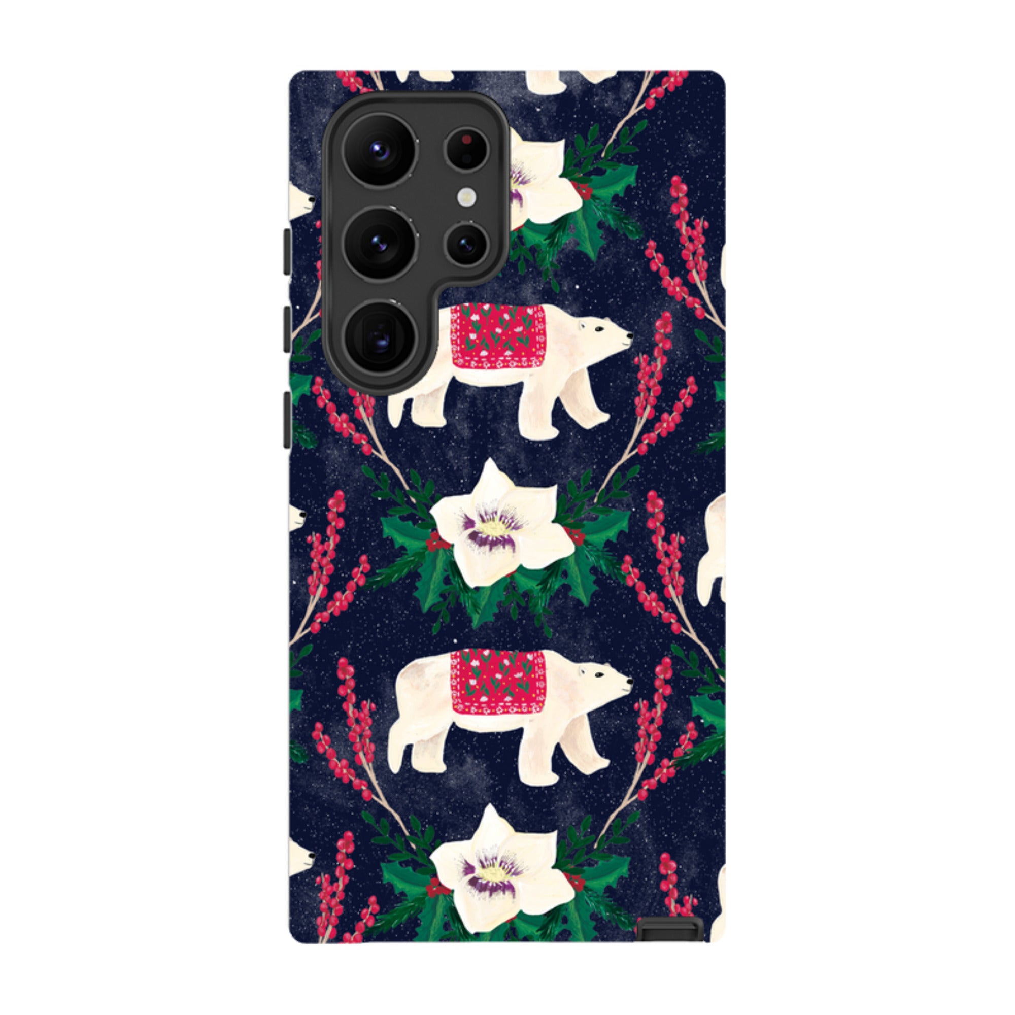 Samsung Tough Case - Midnight Polar Bears By Abby Jacobs