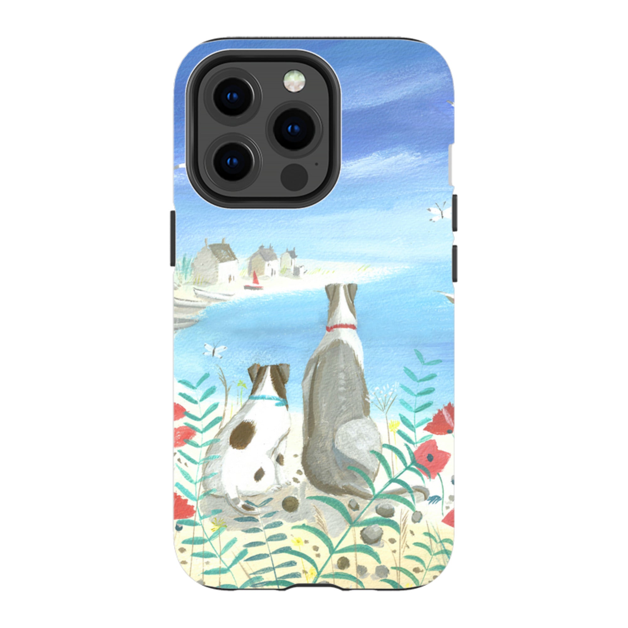 iPhone Tough Case - Beach Dogs By Mary Stubberfield
