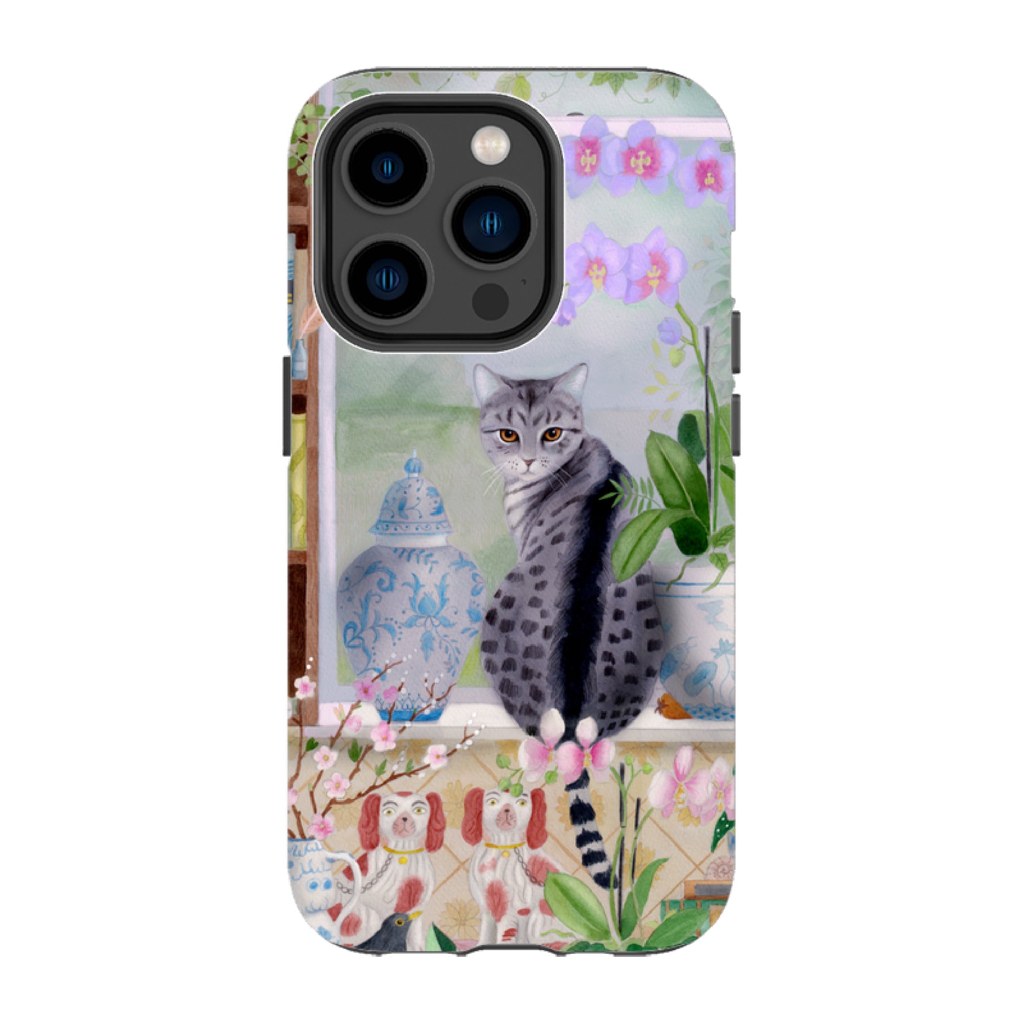 iPhone Tough Case - Cat In Window By Bex Parkin