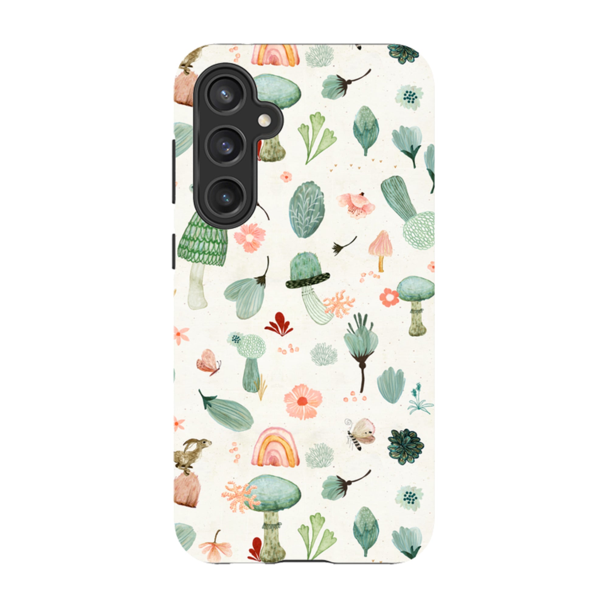 Samsung Tough Case - Mushroom World Cream By Katherine Quinn