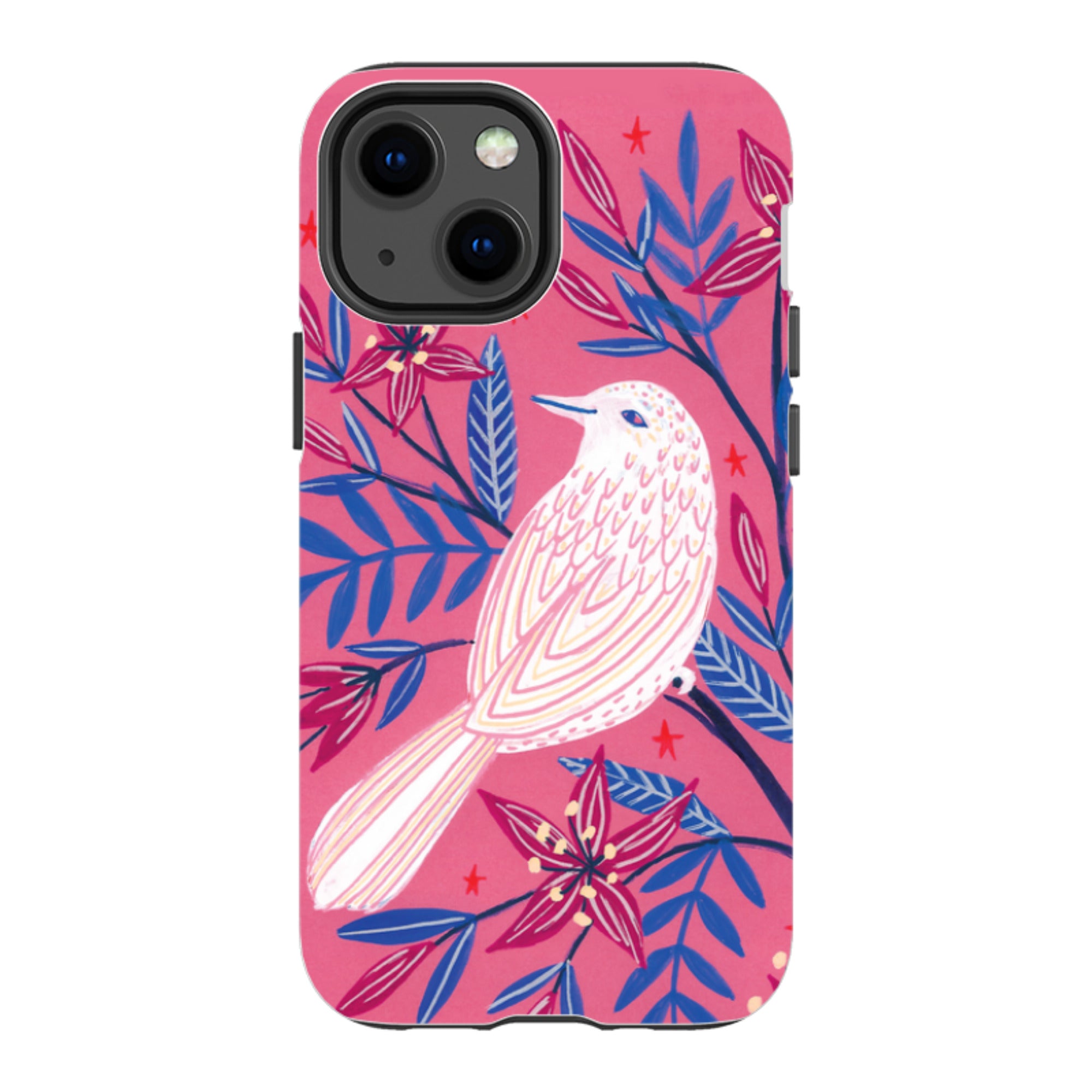 iPhone Tough Case - Pink Bird By Lee Foster Wilson