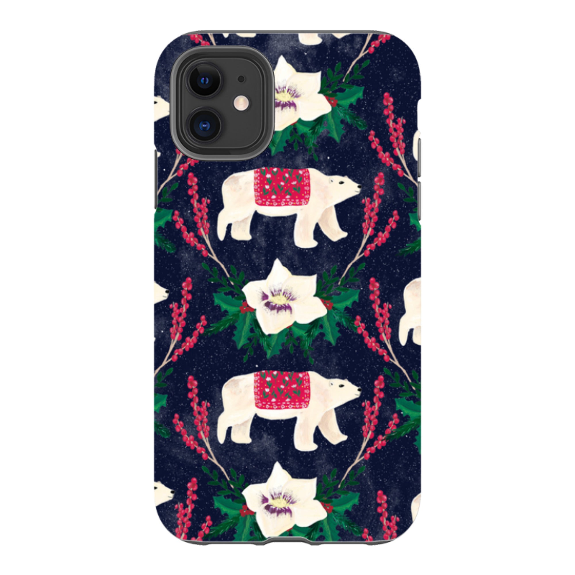 iPhone Tough Case - Midnight Polar Bears By Abby Jacobs