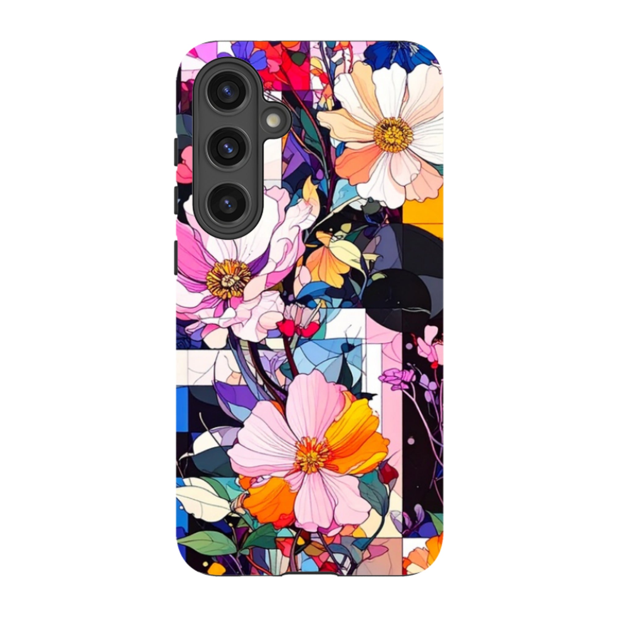 Samsung Tough Case - Block Floral