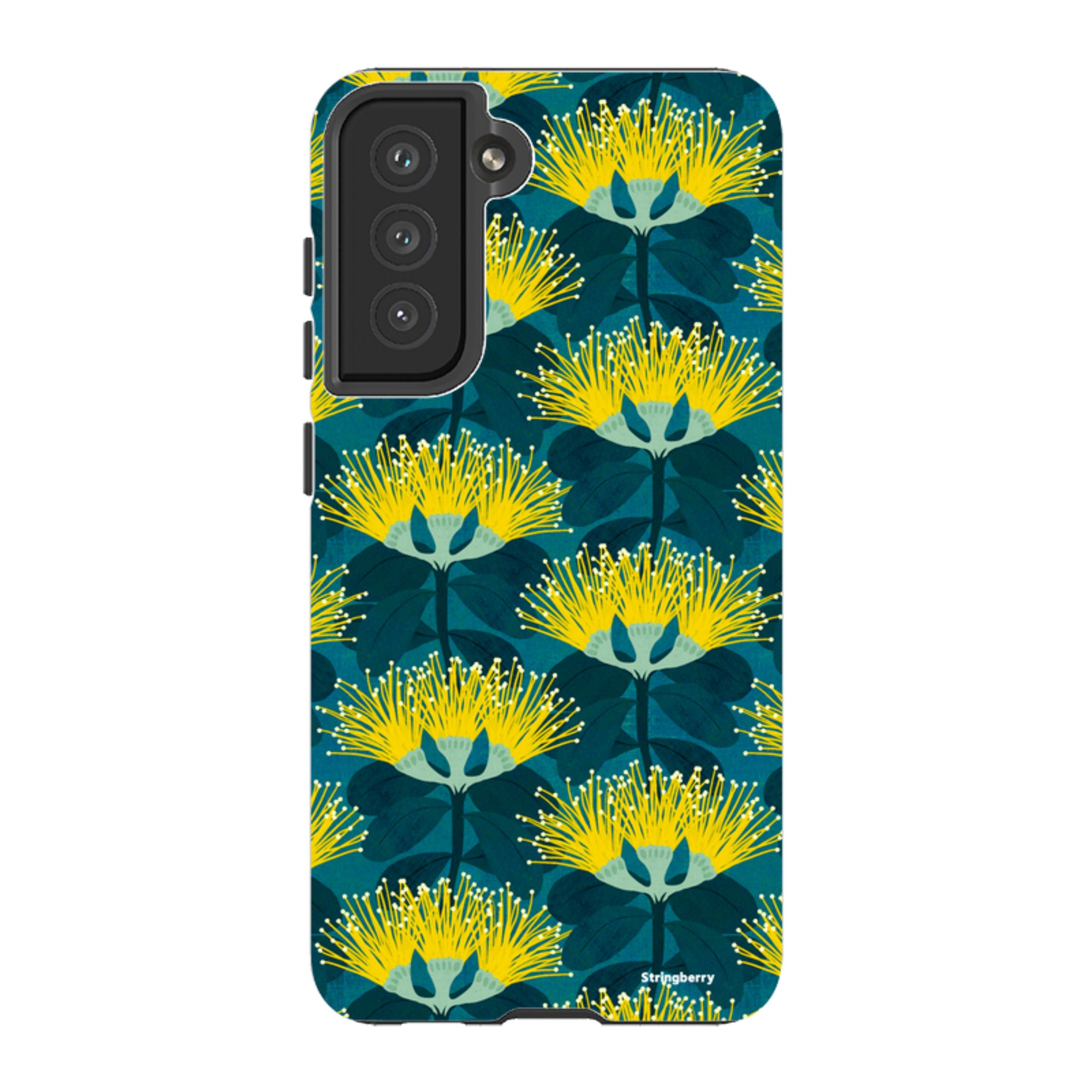 Samsung Tough Case - Pohutukawa Yellow And Blue By Katherine Quinn