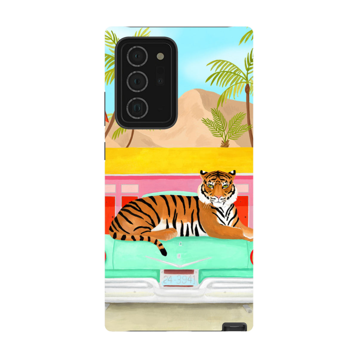 Samsung Tough Case - Palm Motel Tiger By Bex Parkin