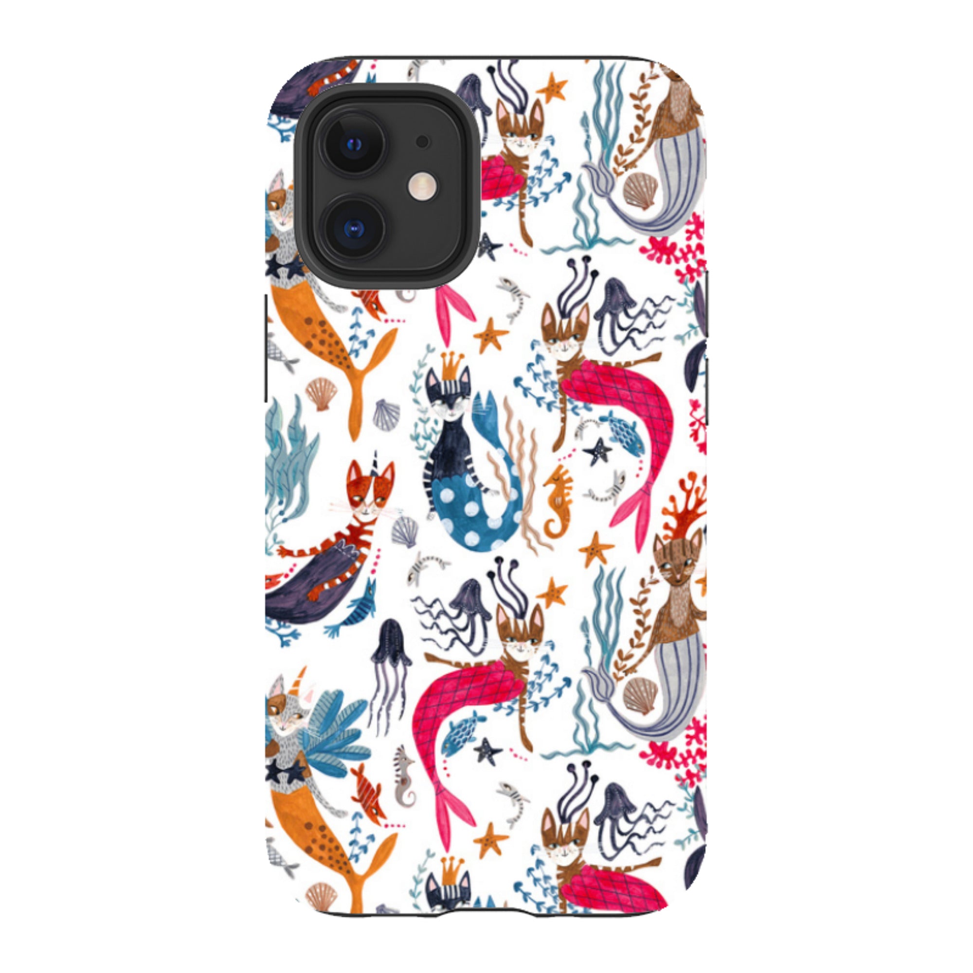 iPhone Tough Case - Cat-Fish By Caroline Bonne Muller