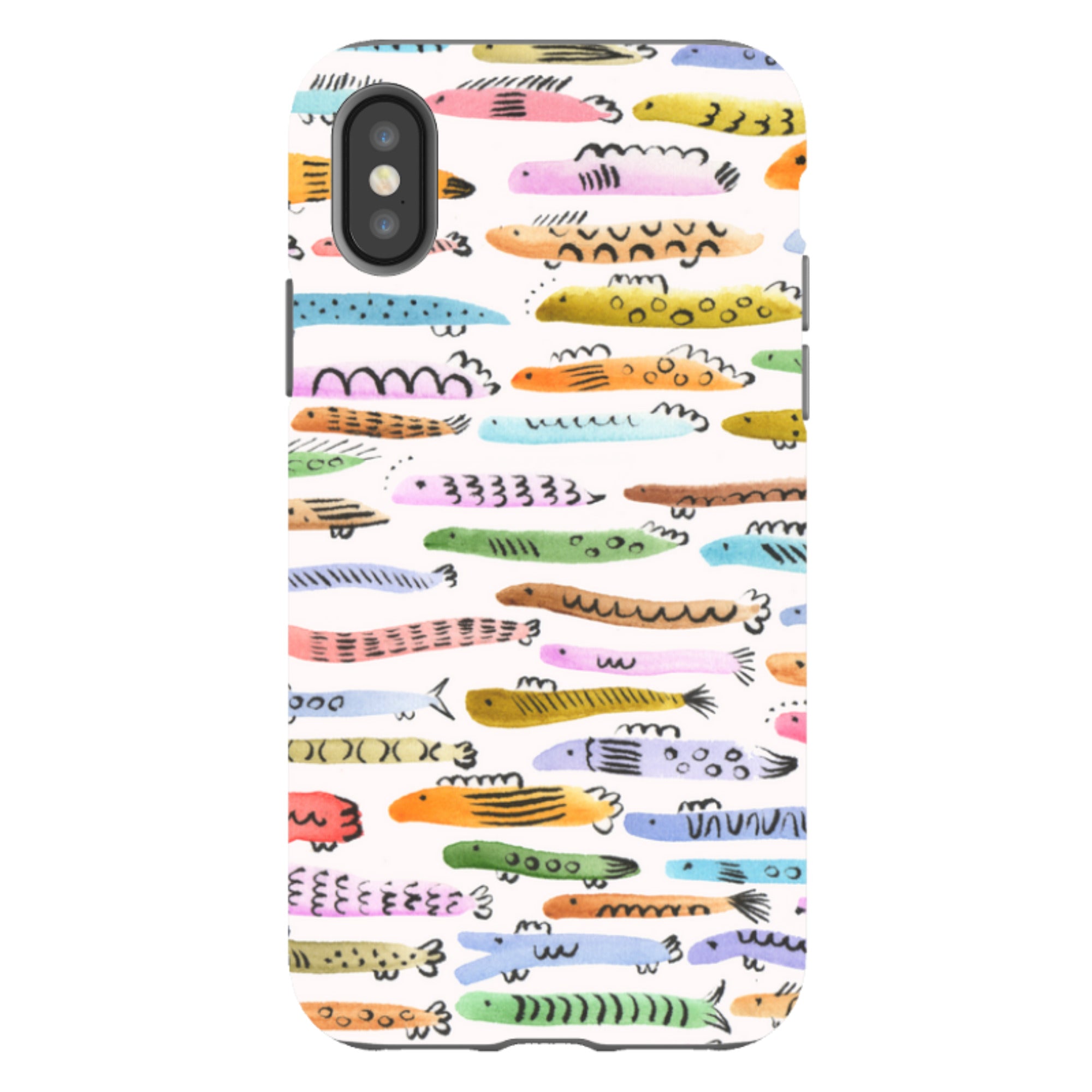 iPhone Tough Case - Colourful Fishes By Gabriela Larios