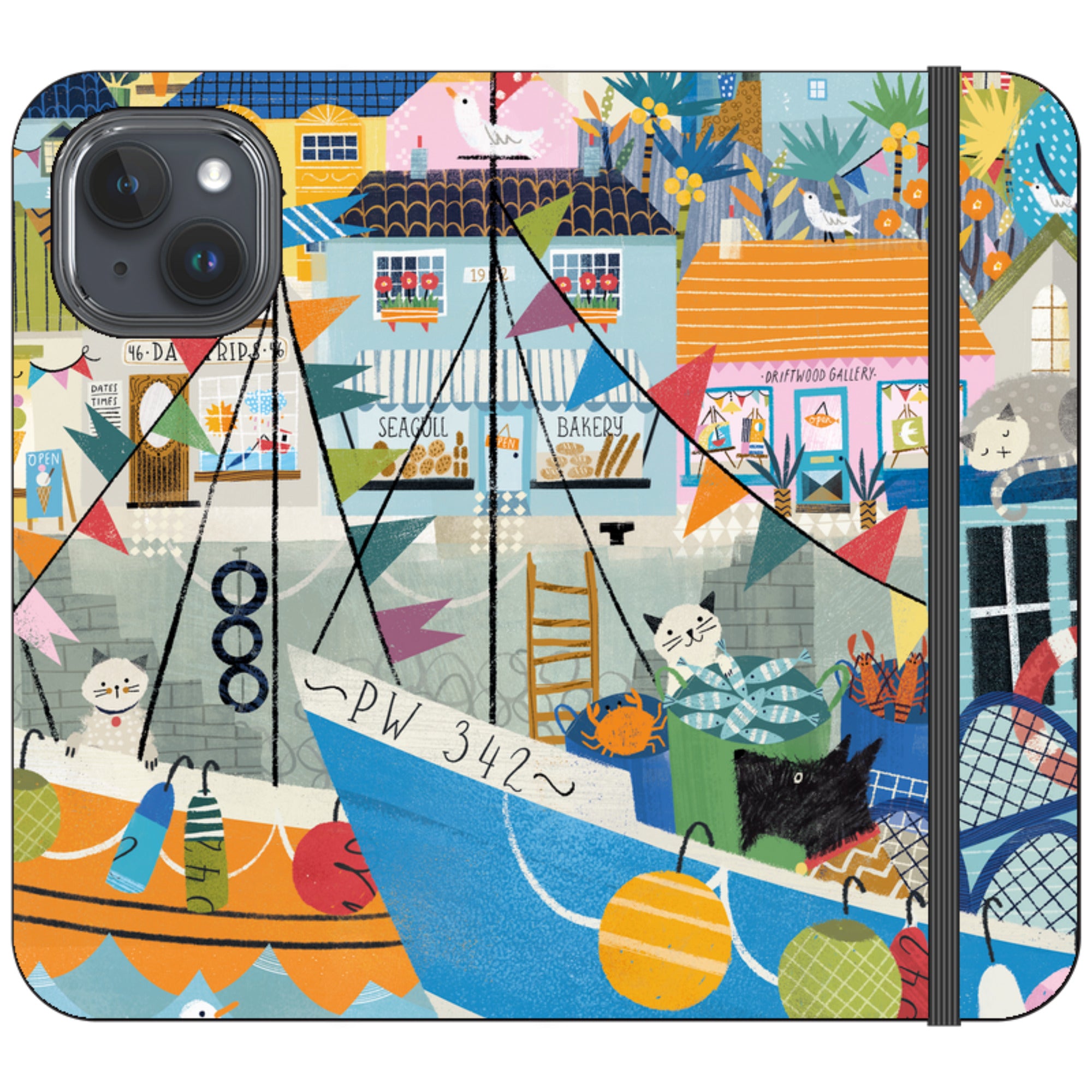 Night Harbour Wallet Case By Ali Brookes