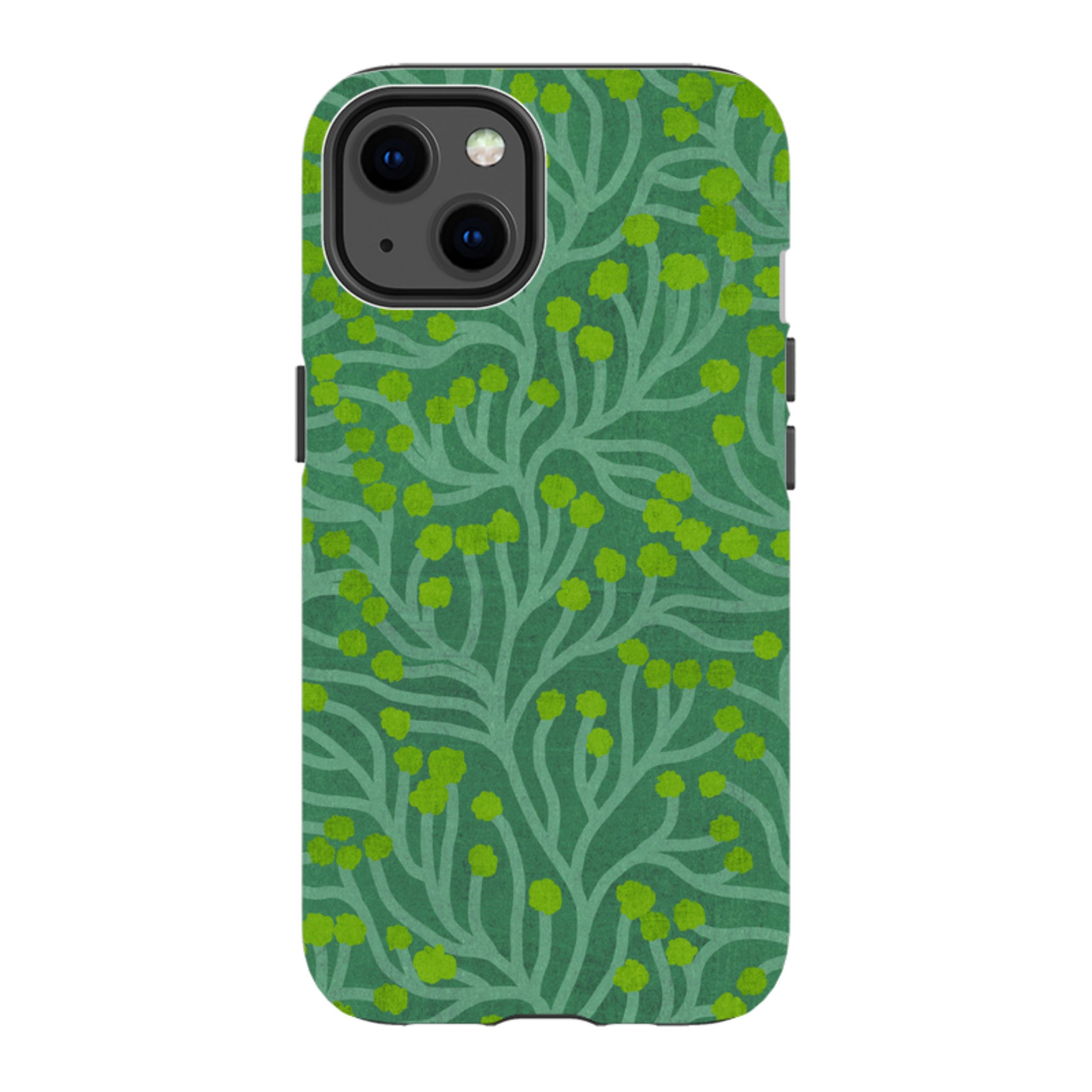 iPhone Tough Case - Vine Green And Teal By Katherine Quinn