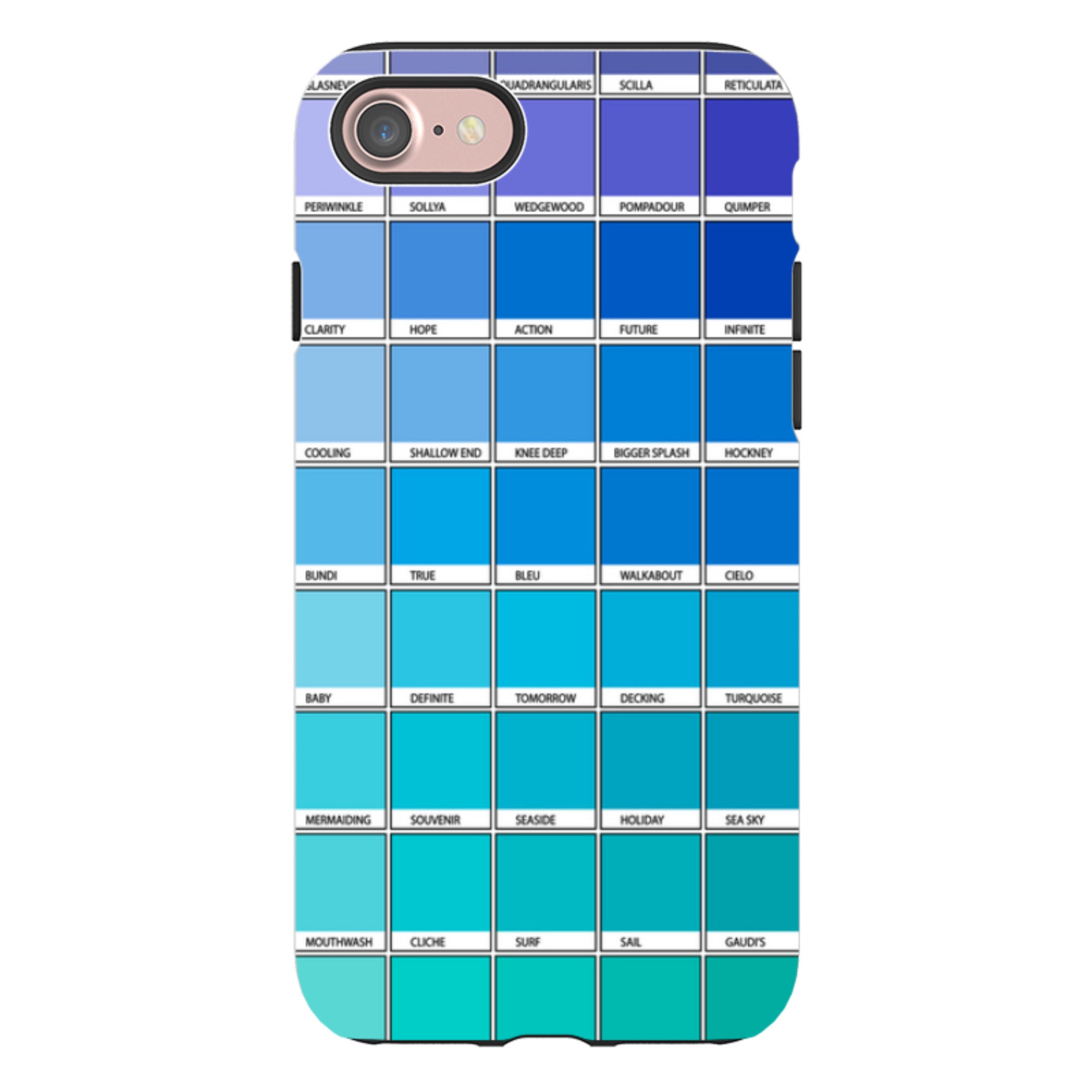 iPhone Tough Case - Blue Chromology By Kitty Joseph