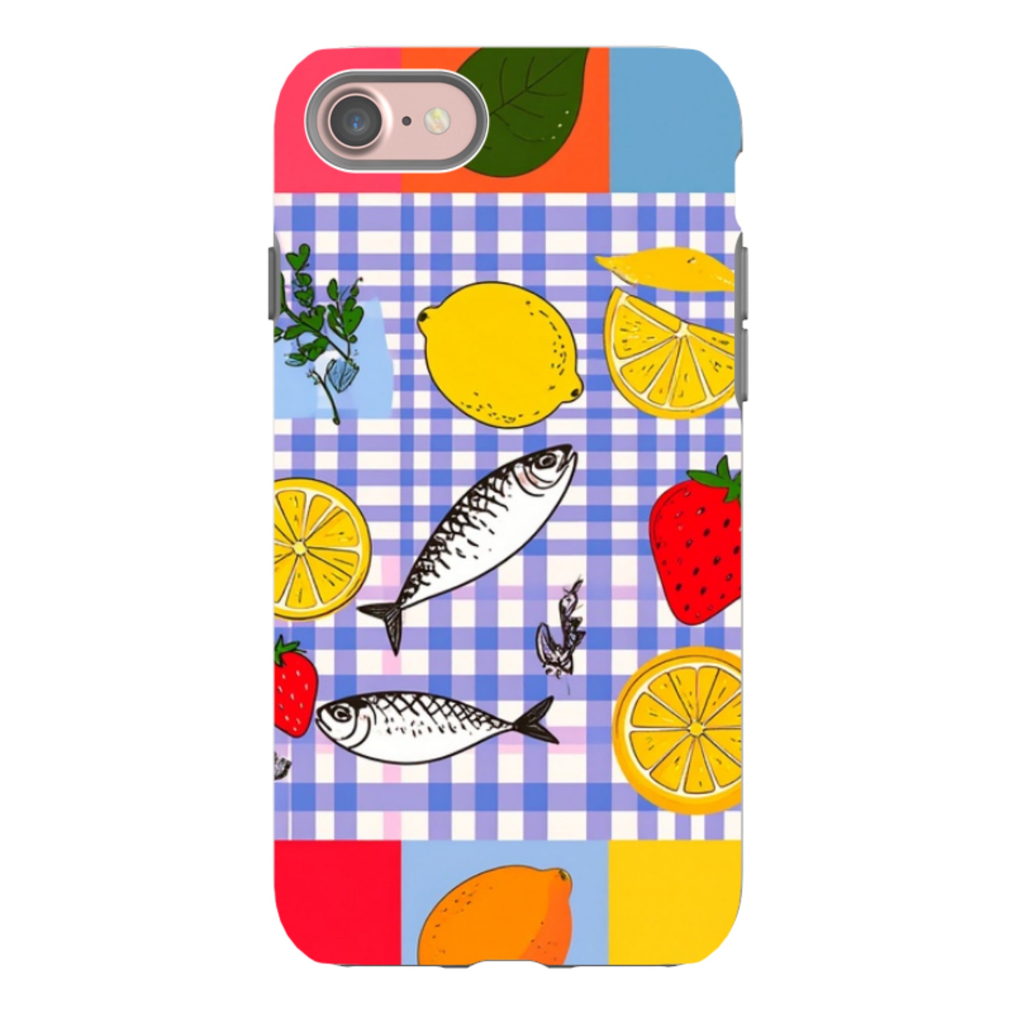 iPhone Tough Case - Sardines and Checks