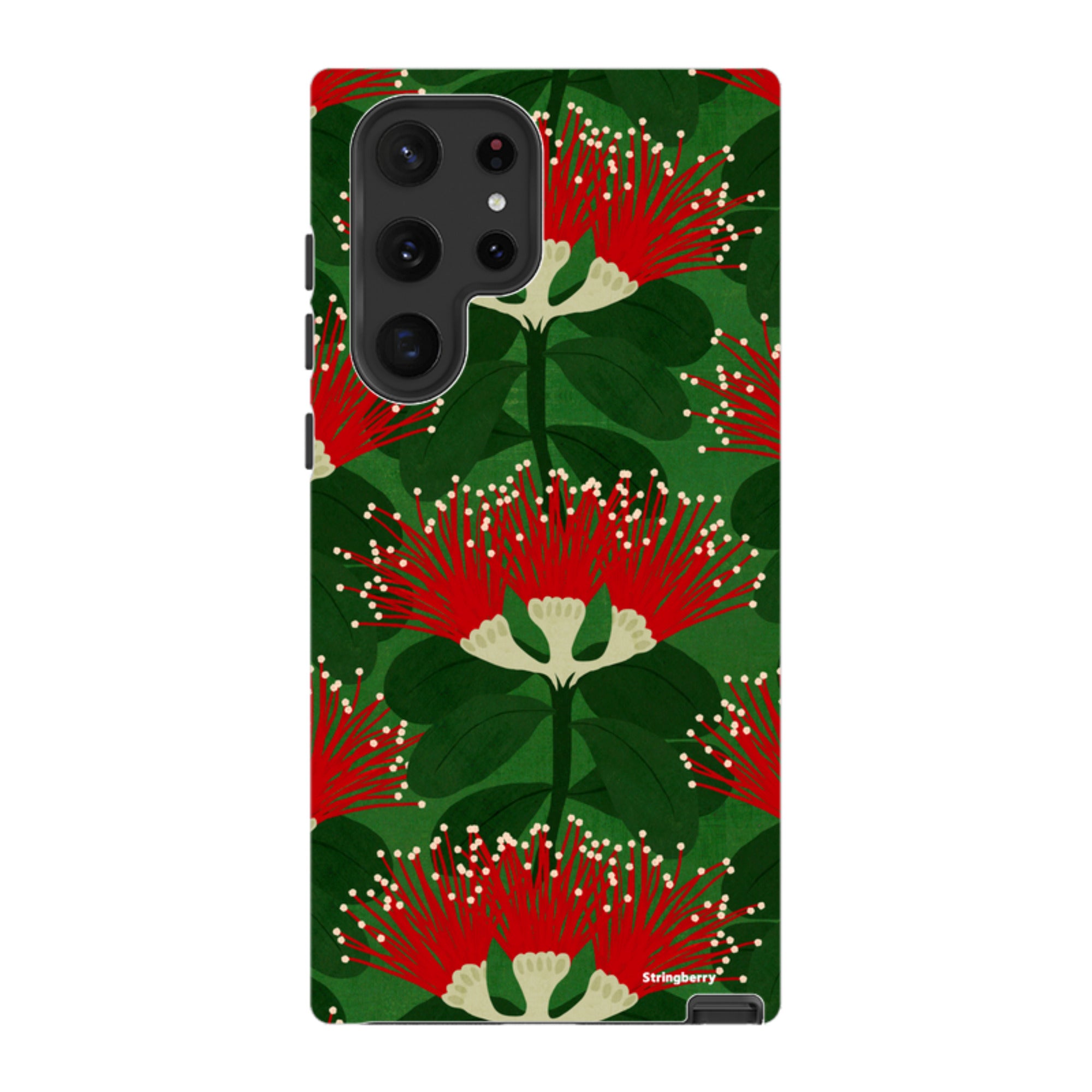 Samsung Tough Case - Pohutukawa Green And Red By Katherine Quinn