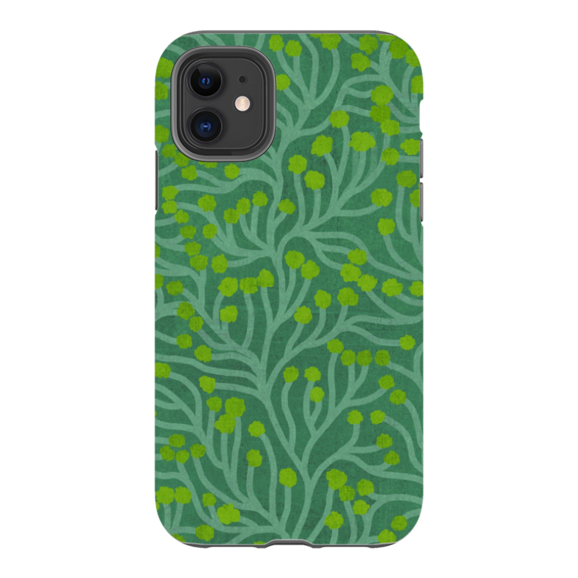 iPhone Tough Case - Vine Green And Teal By Katherine Quinn