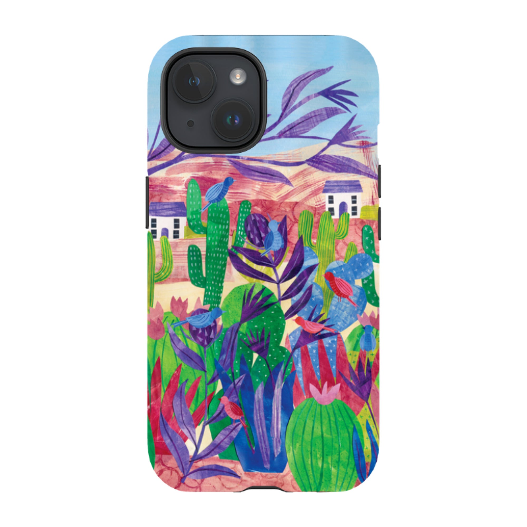iPhone Tough Case - Desert Cactus By Tracey English