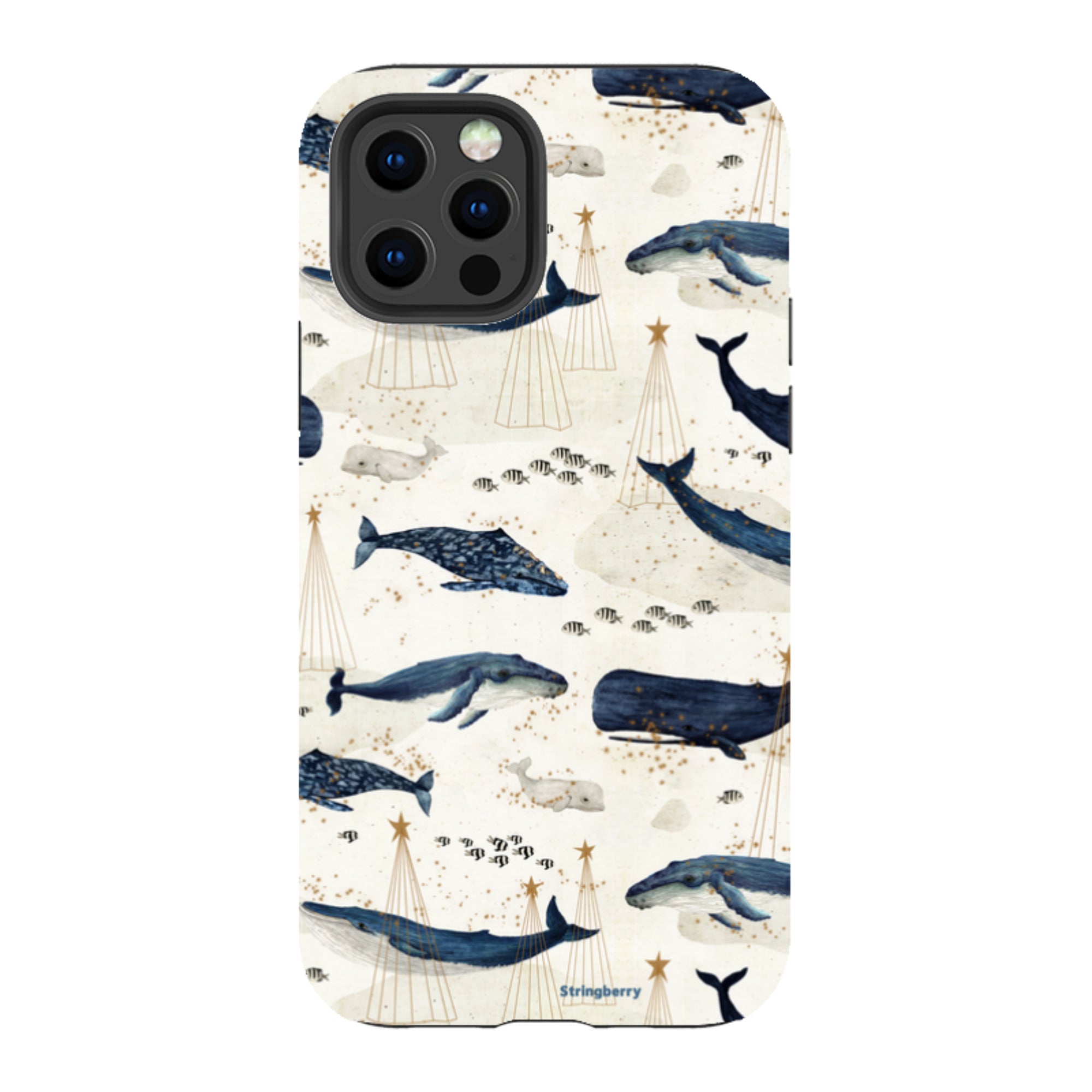 iPhone Tough Case - Christmas Whale III By Katherine Quinn