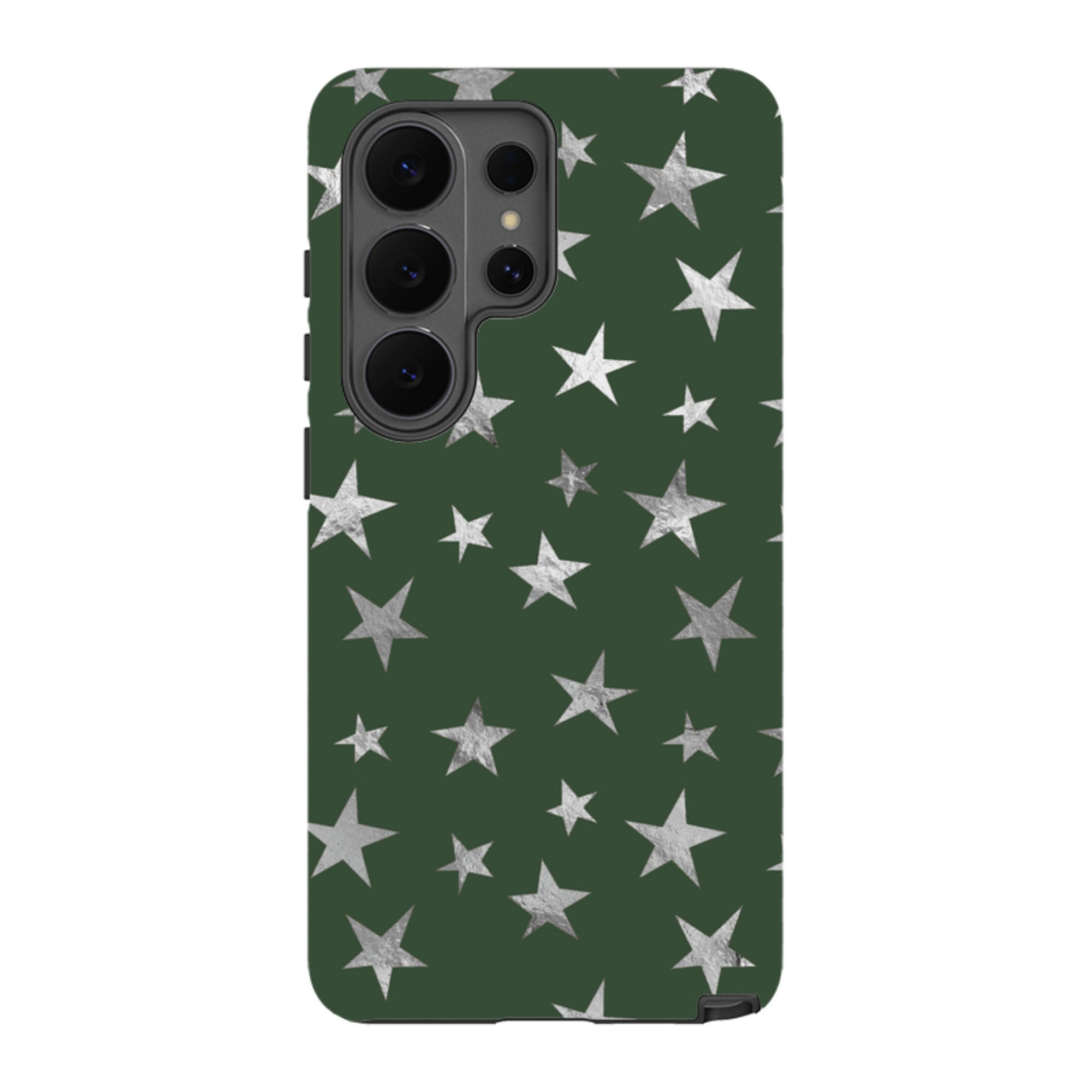 Samsung Tough Case - Green and Silver Stars