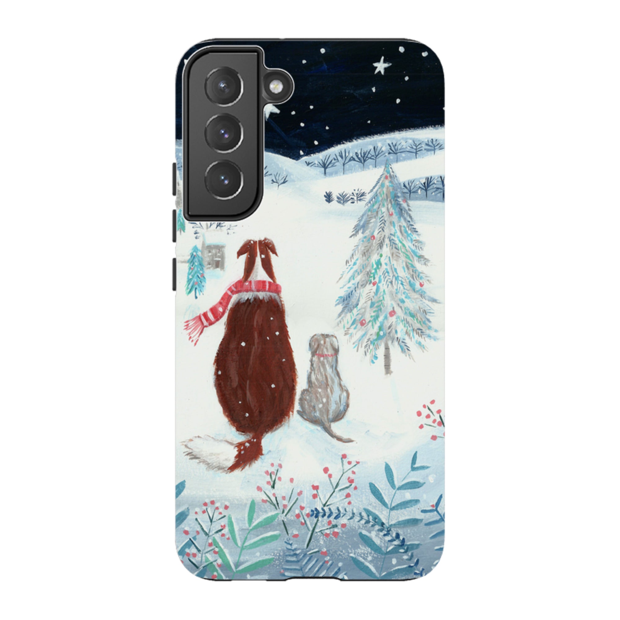 Samsung Tough Case - Snow Dogs By Mary Stubberfield