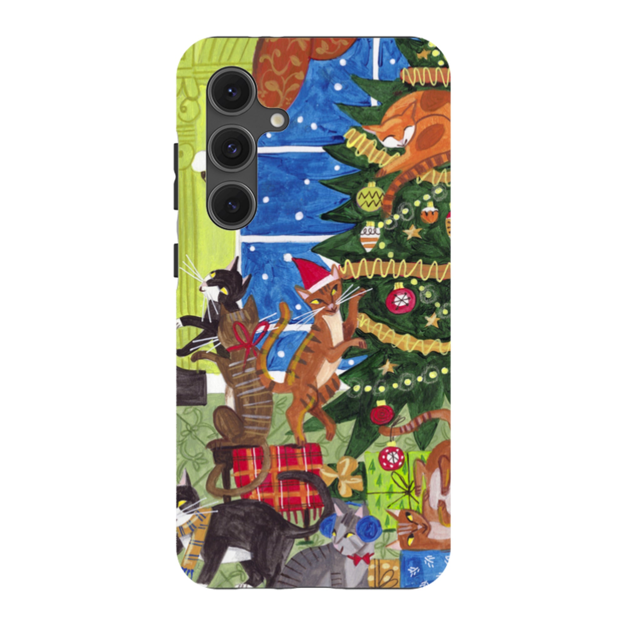 Samsung Tough Case - Christmas cats By Caroline Bonne Muller