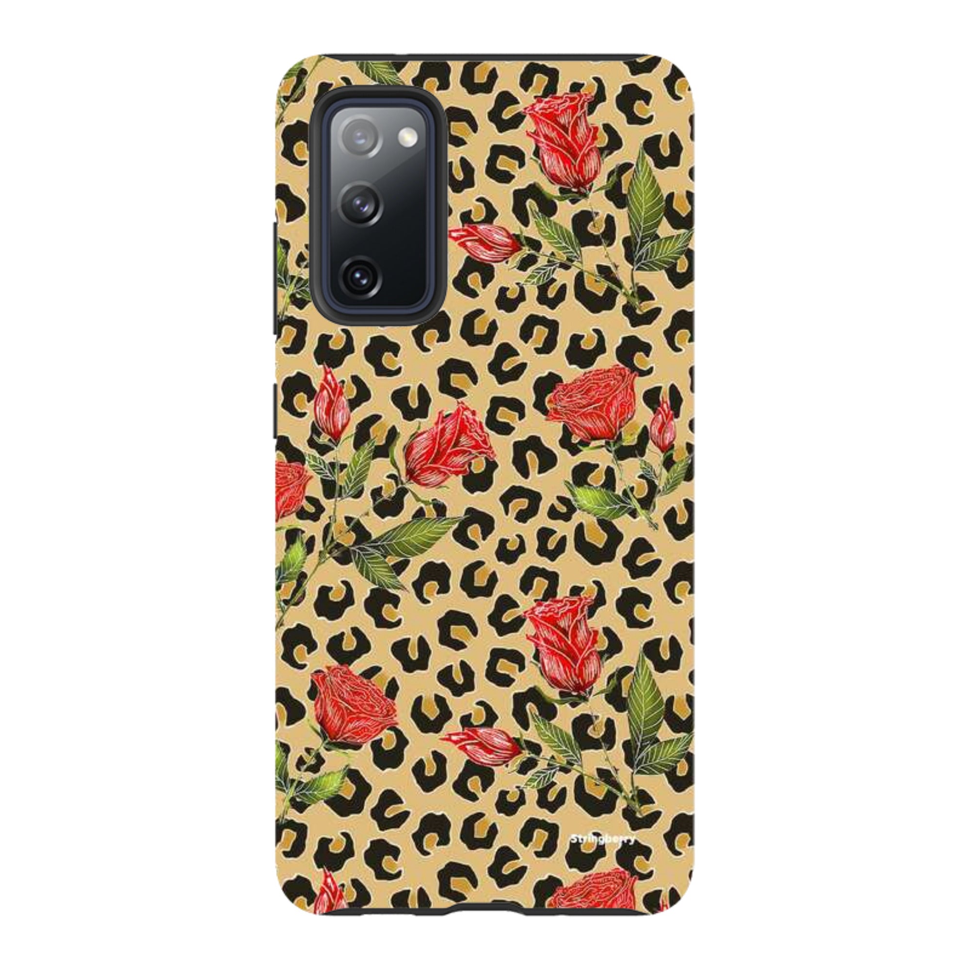 Samsung Tough Case - Leopard Print Rose Pattern By Catherine Rowe