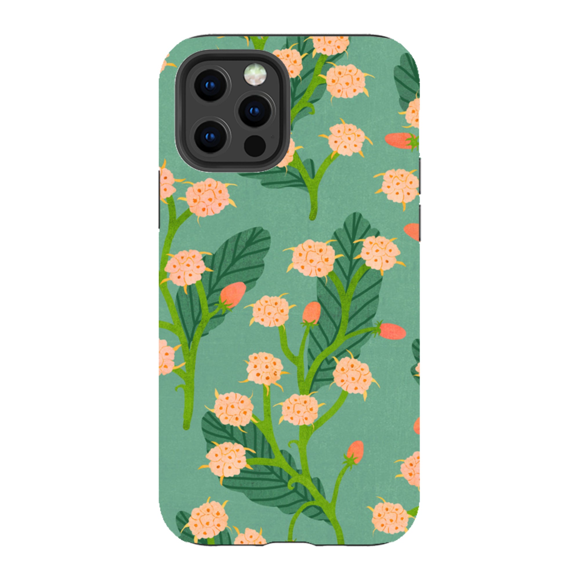 iPhone Tough Case - Summer Seeds Teal By Katherine Quinn