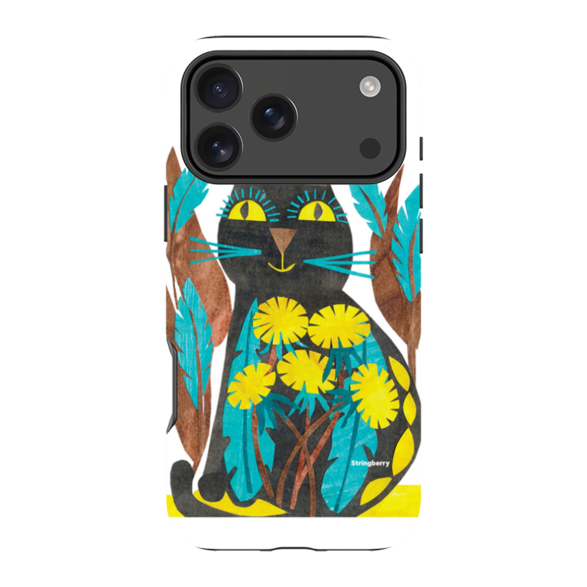 iPhone Tough Case - Folk Cat By Tracey English