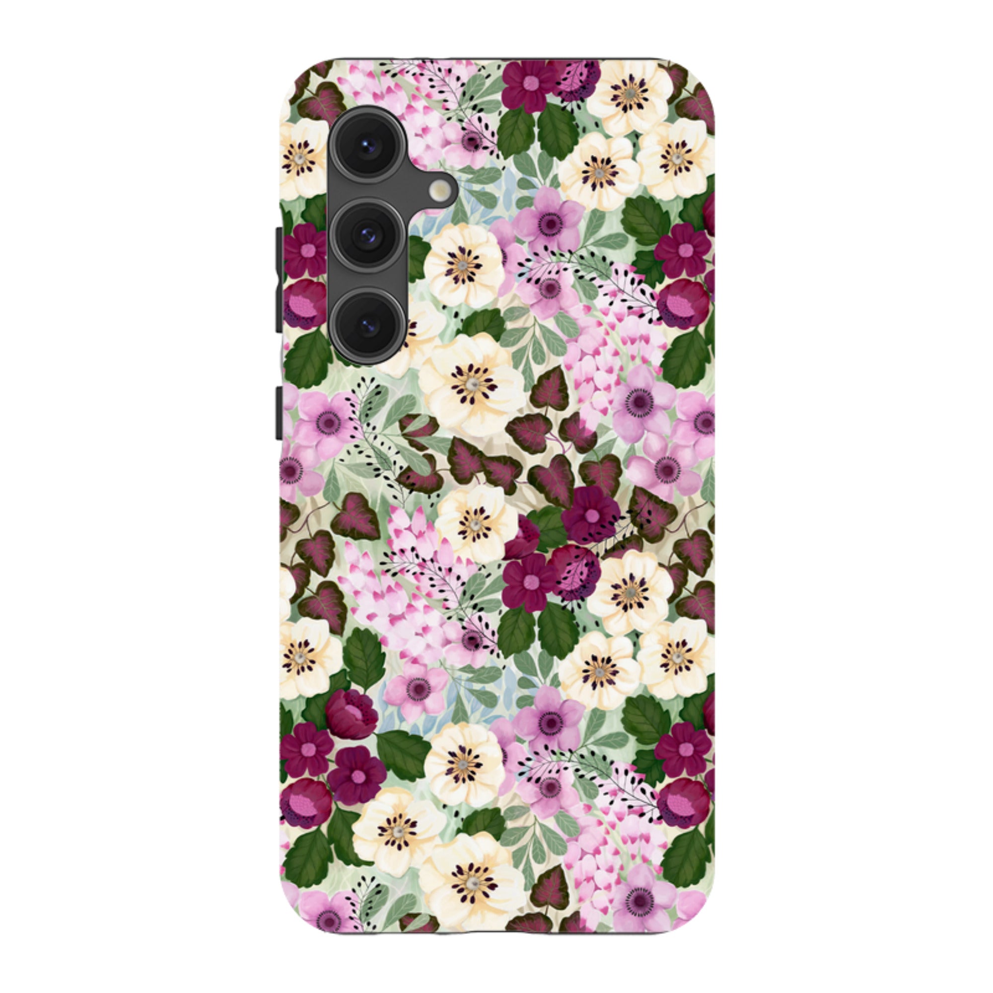 Samsung Tough Case - Purple Flowers By Bex Parkin