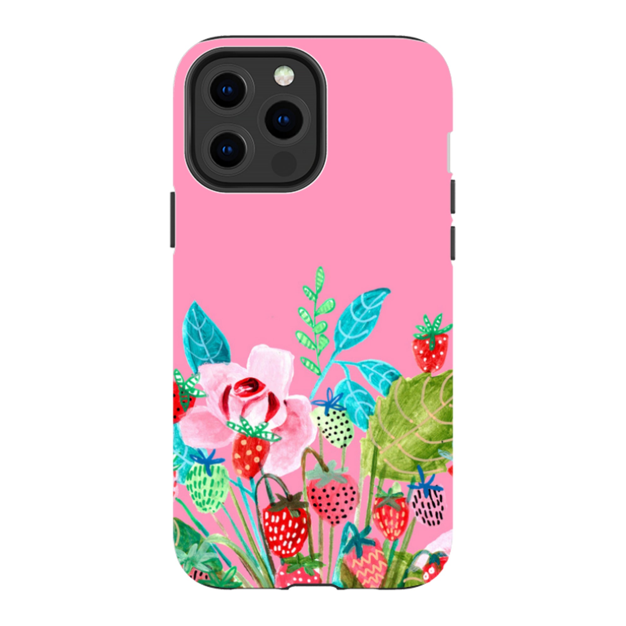 iPhone MagSafe Tough Case -  Pink Colour Floral By Caroline Bonne Muller