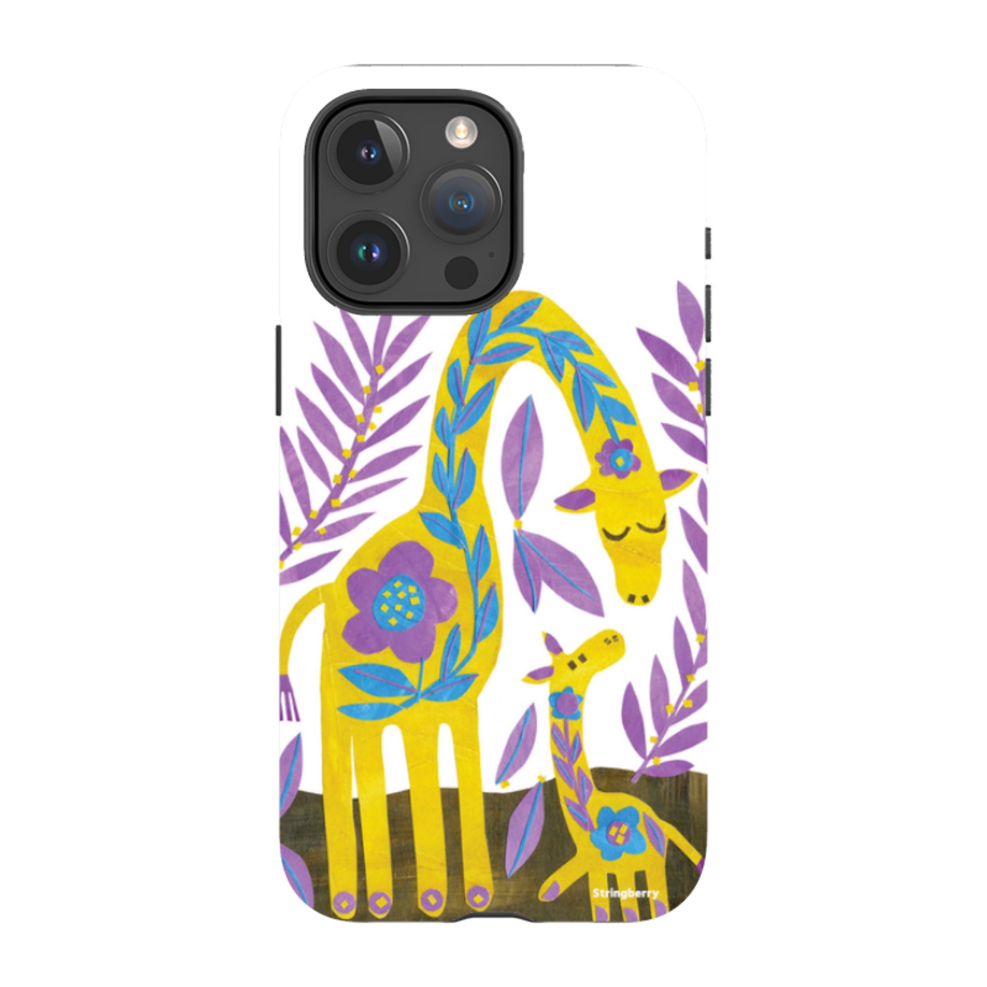iPhone Tough Case - Folk Giraffes By Tracey English