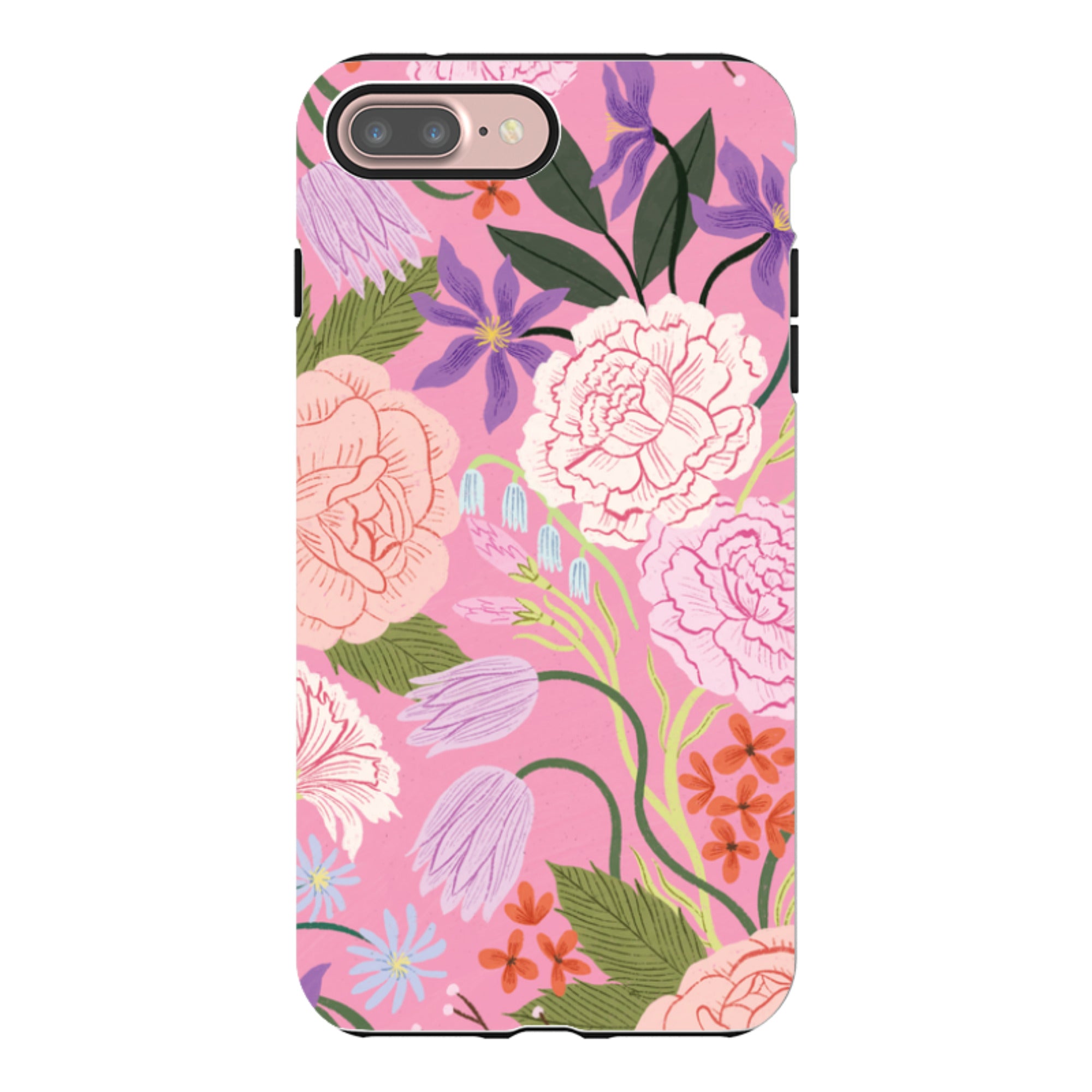 iPhone Tough Case - All Over Blooms By Meghann Rader
