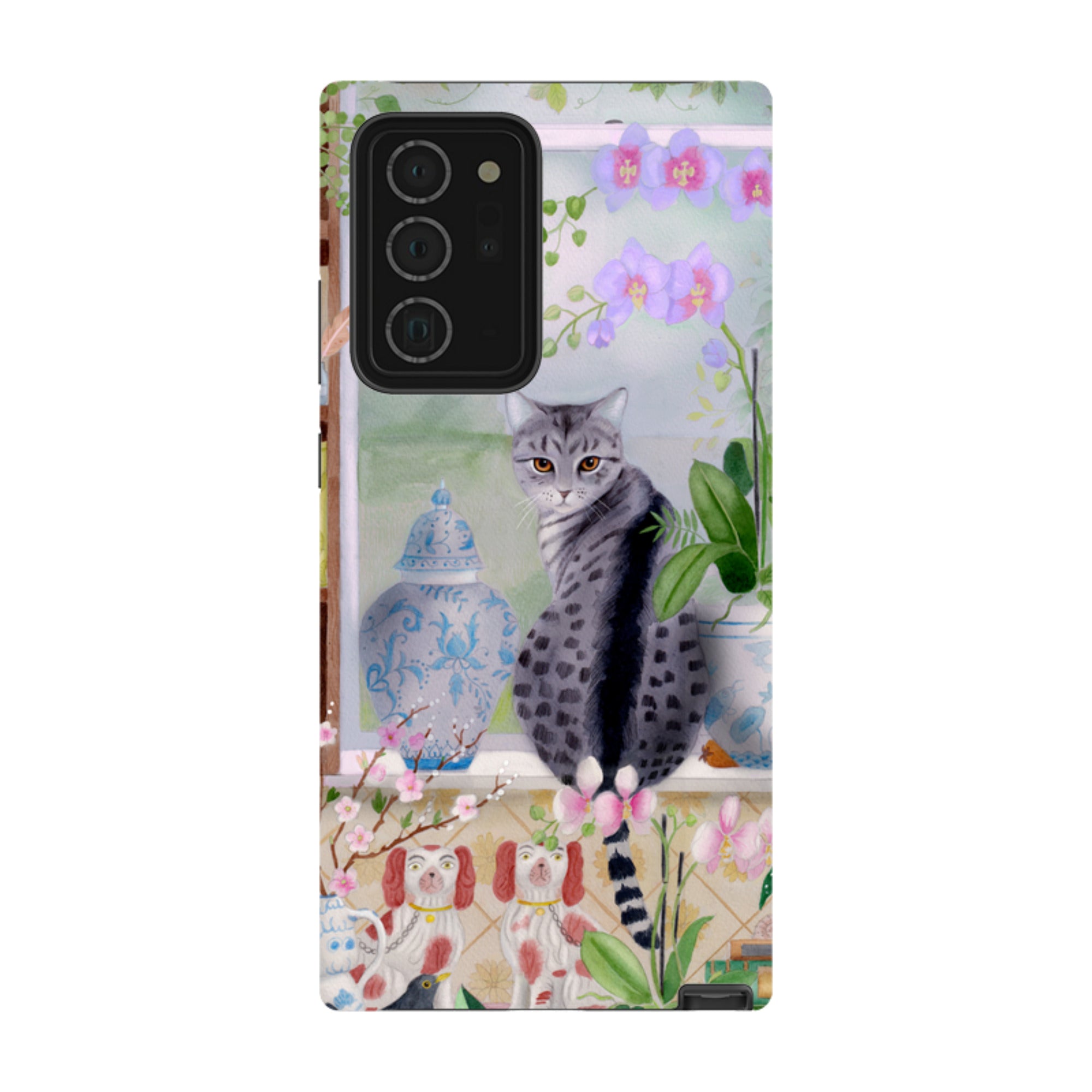 Samsung Tough Case - Cat In Window By Bex Parkin