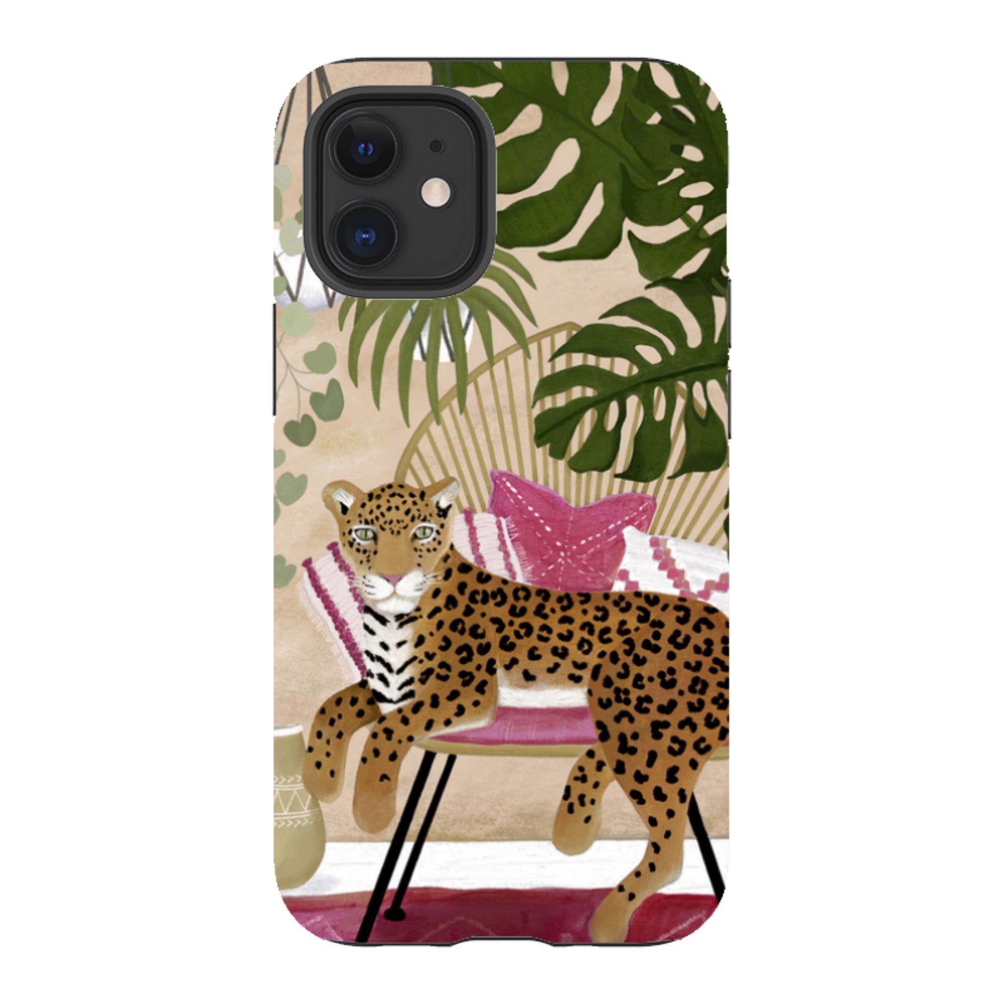 iPhone Tough Case - Boho Leopard Cream By Bex Parkin