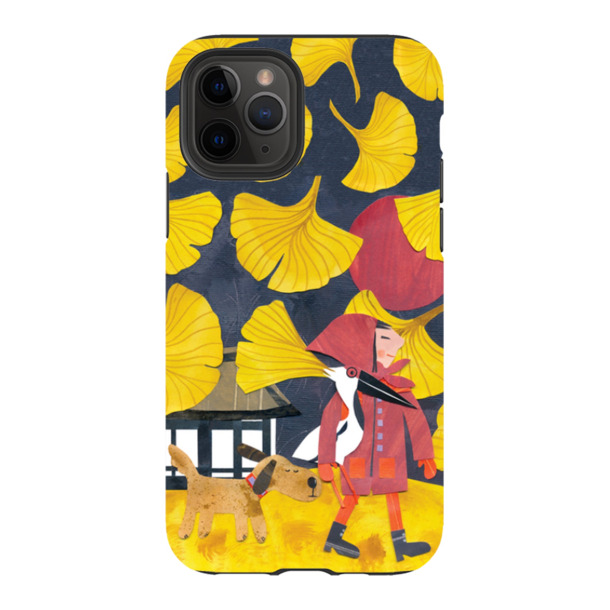 iPhone Tough Case - Ginko Leaves By Tracey English