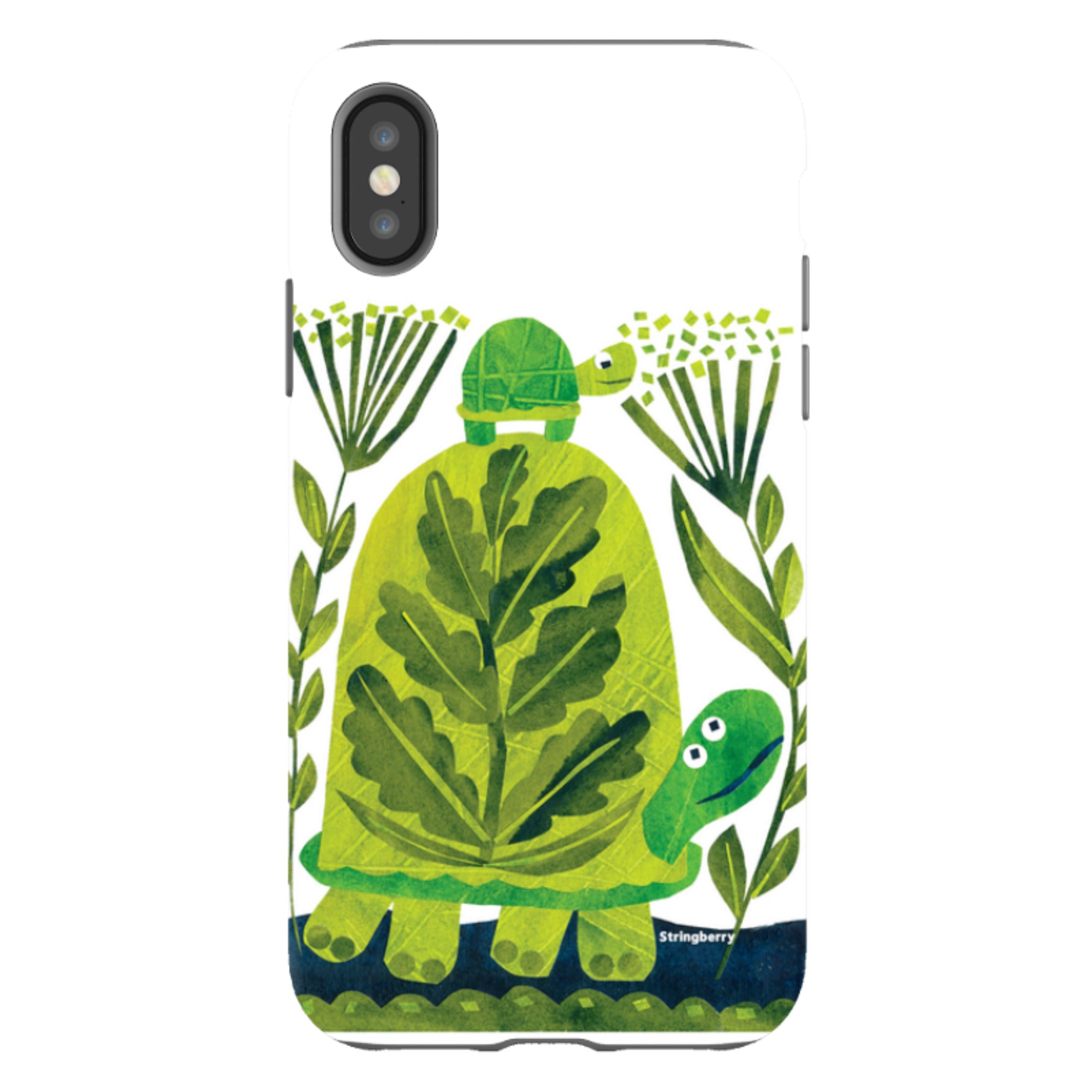 iPhone Tough Case - Folk Tortoise By Tracey English