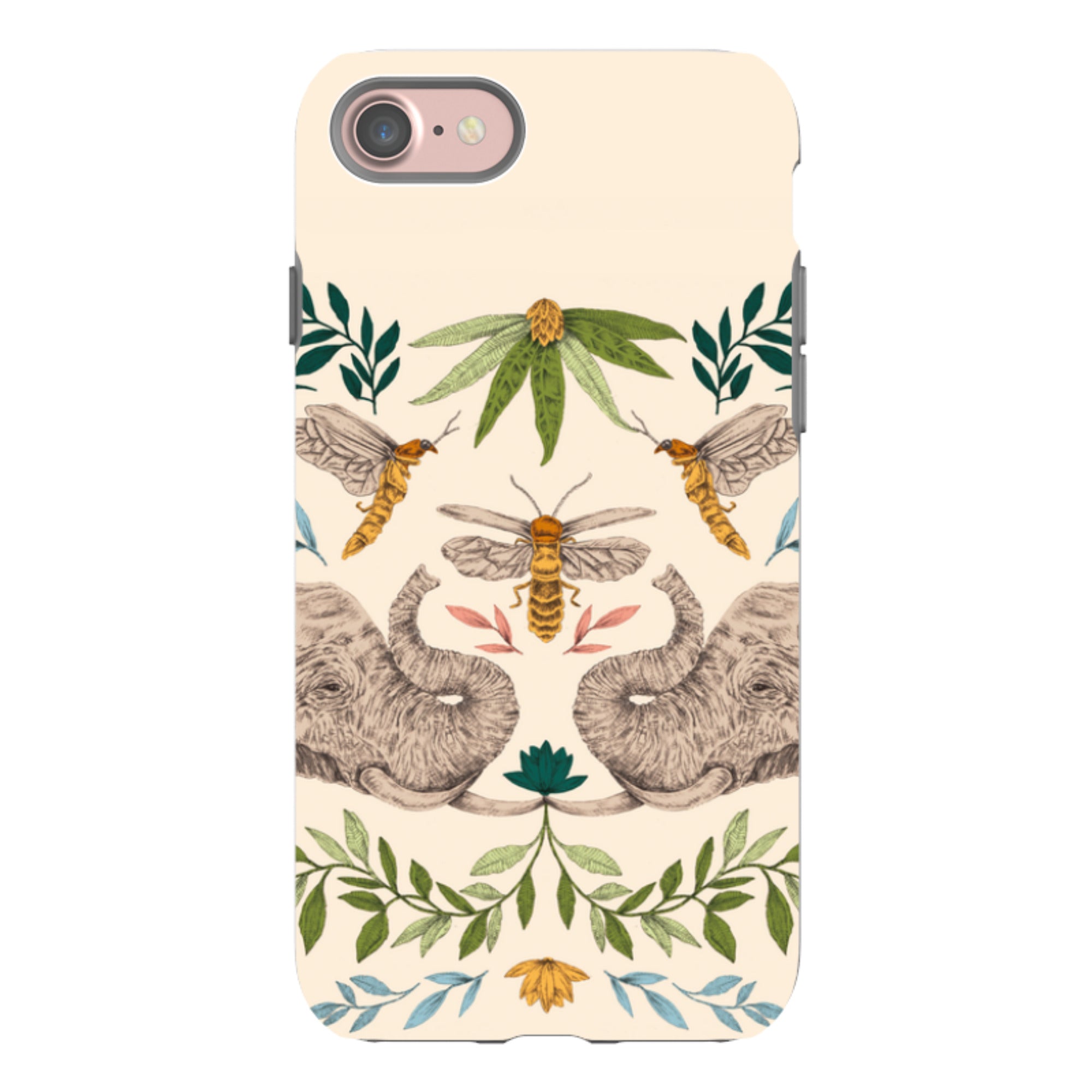 iPhone Tough Case - Elephant Firefly By Jade Mosinski