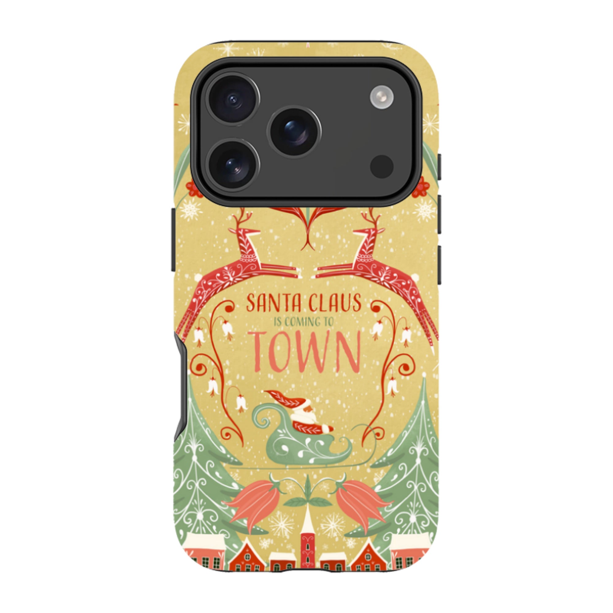 iPhone Tough Case - Santa Claus Is Coming To Town By Maja Lindberg