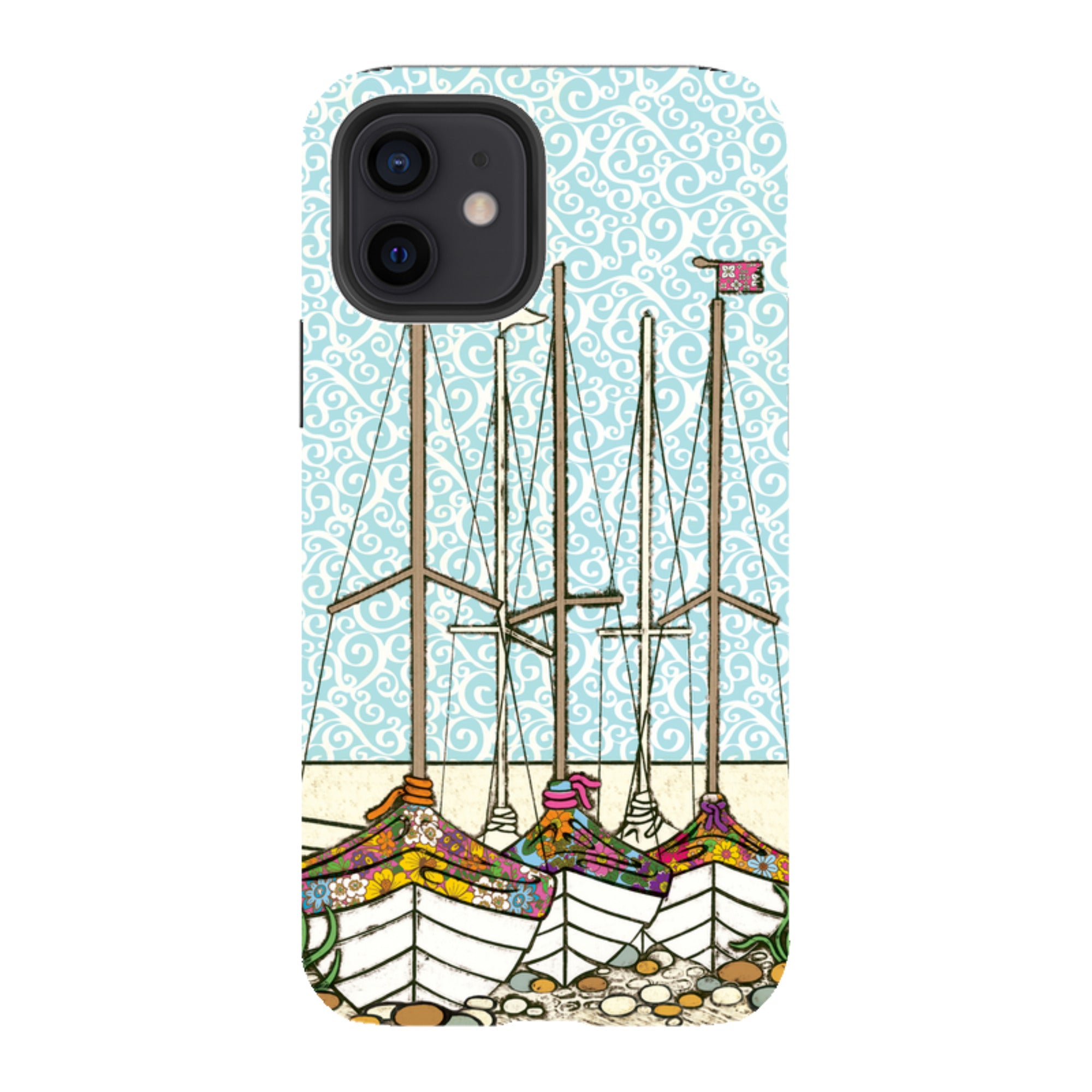 iPhone Tough Case - Boats At Rest By Amelia Bowman