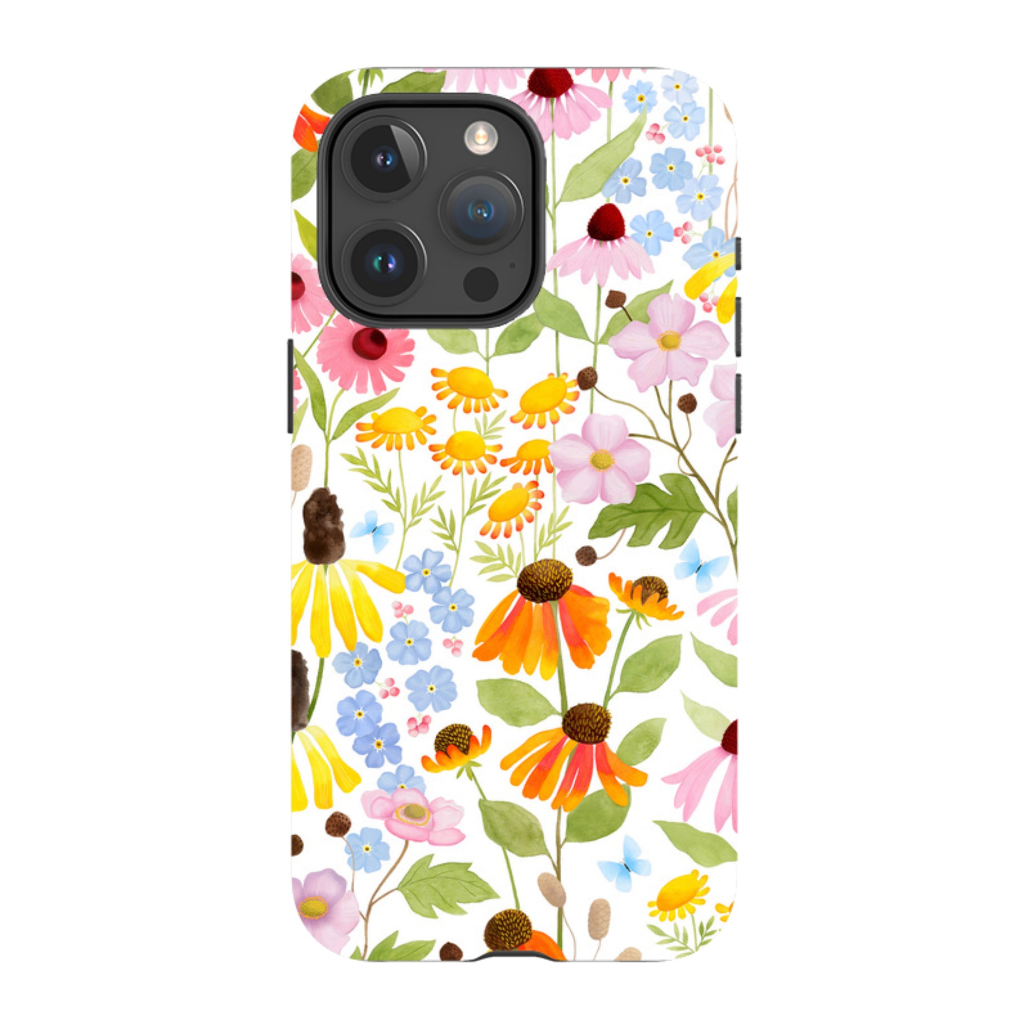 iPhone Tough Case - Wildflower Pattern By Bex Parkin