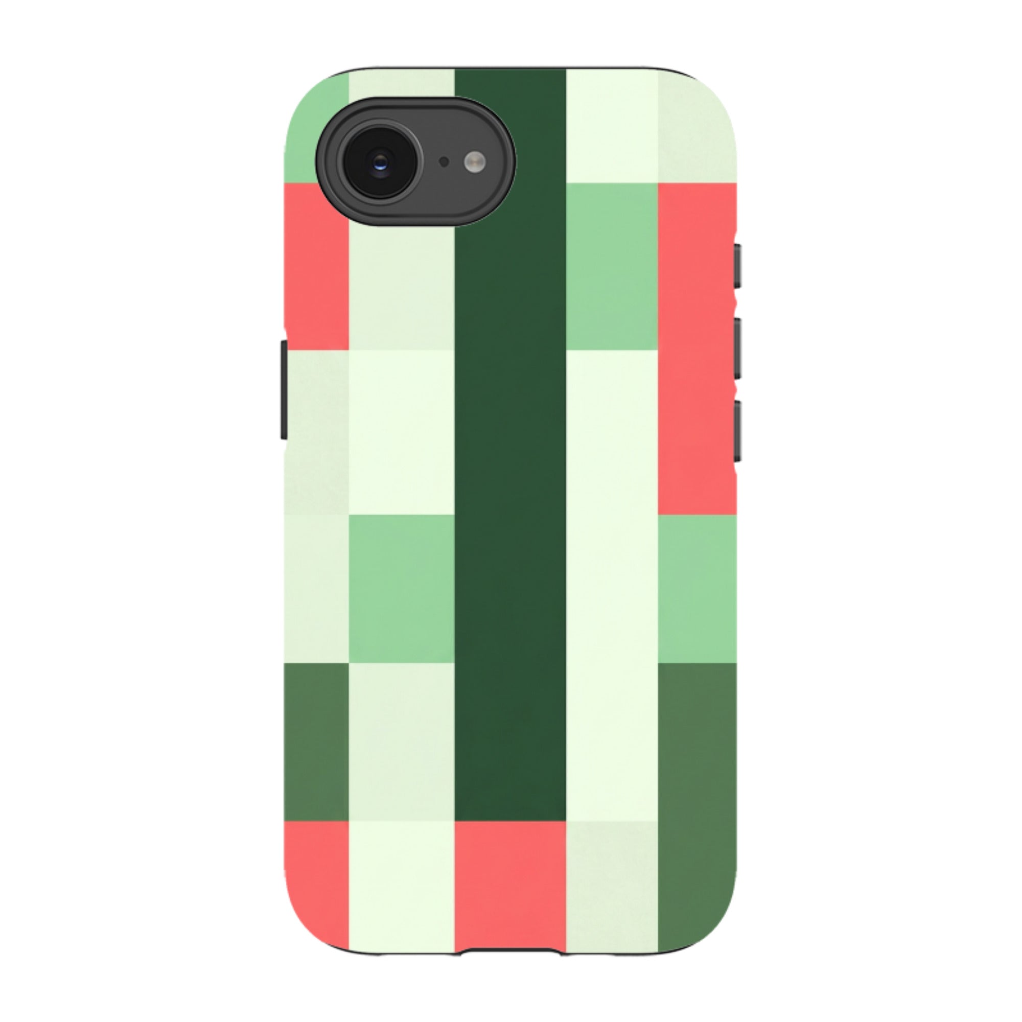 iPhone Tough Case - Retro Abstract Gingham