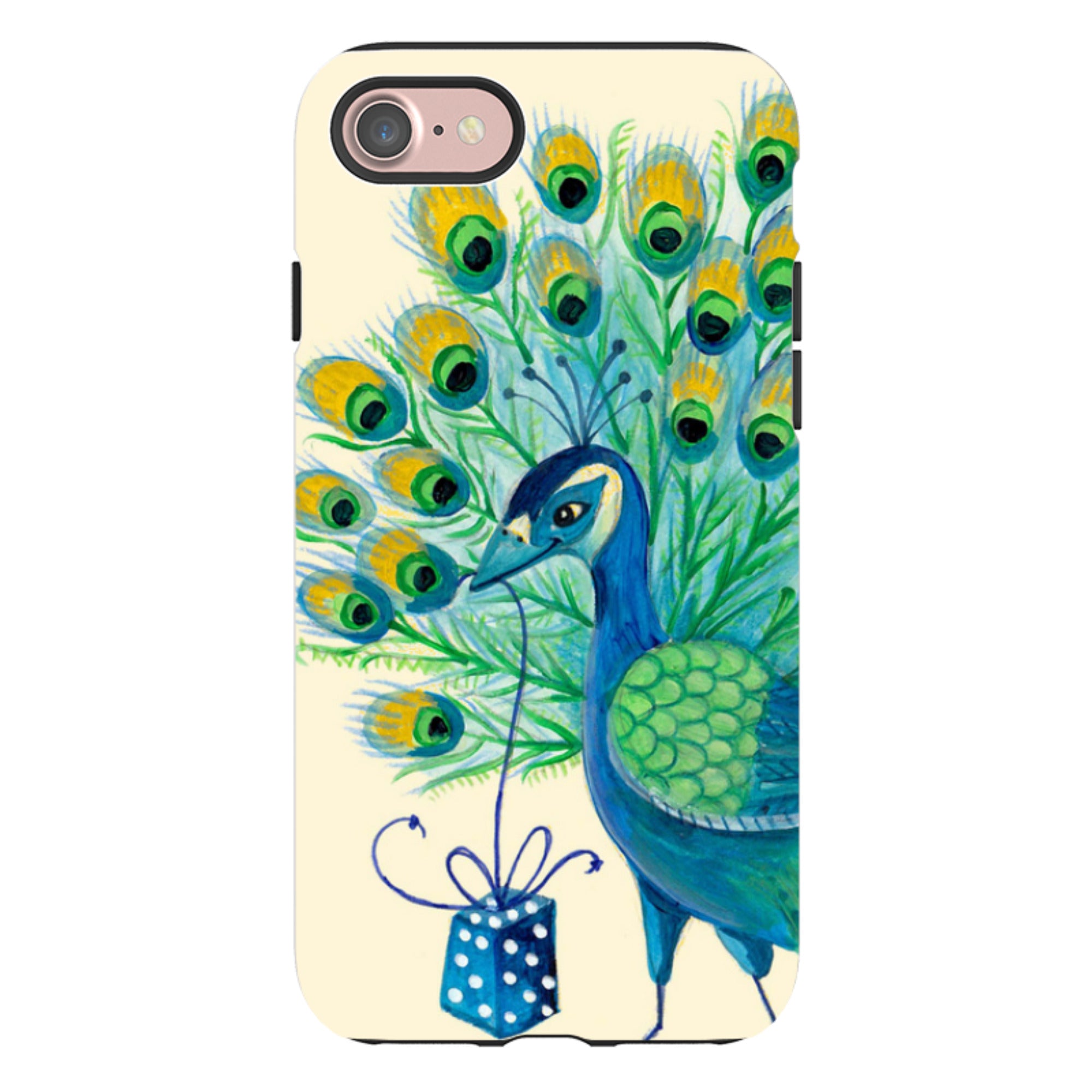 iPhone Tough Case - Peacock Present By Caroline Bonne Muller