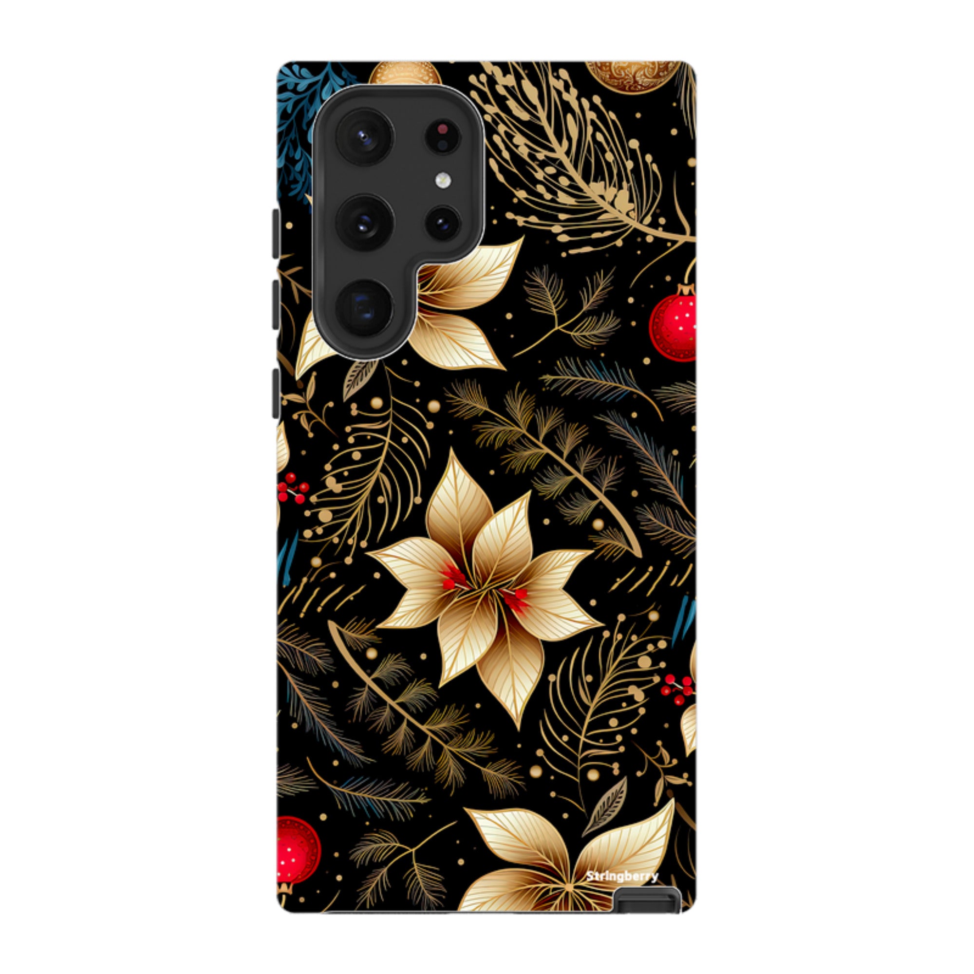 Samsung Tough Case -Golden Winter Floral