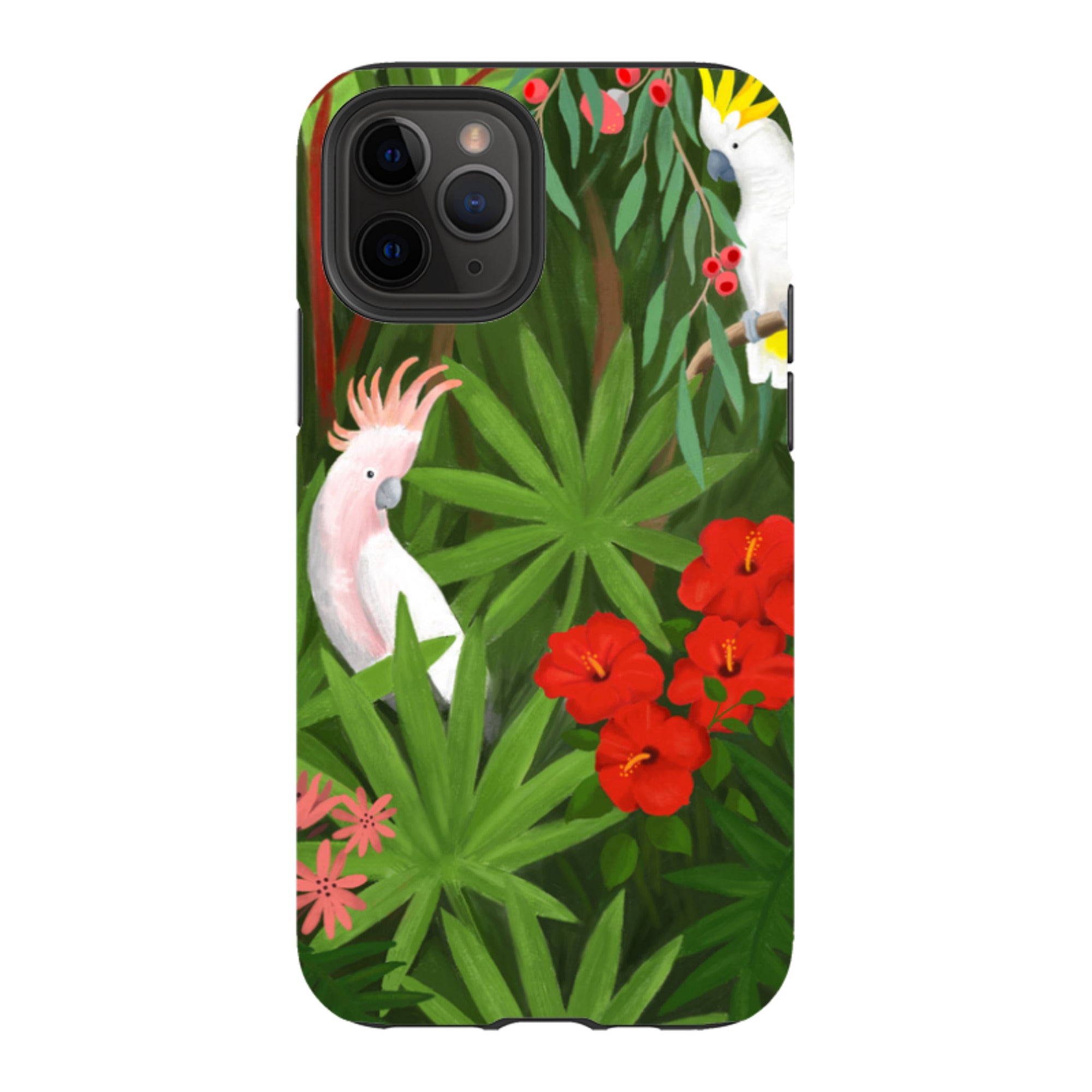iPhone Tough Case - Cockatoo Jungle By Bex Parkin