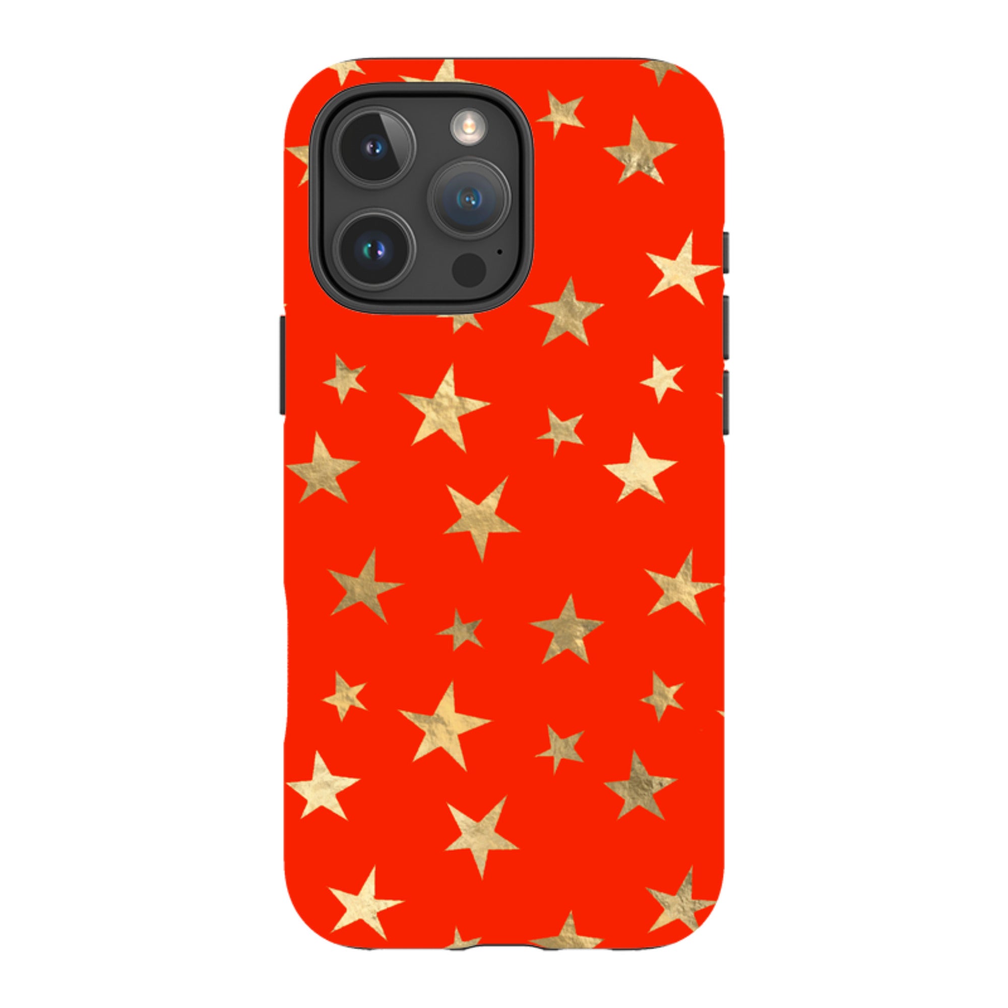 iPhone Tough Case - Red and Gold Stars