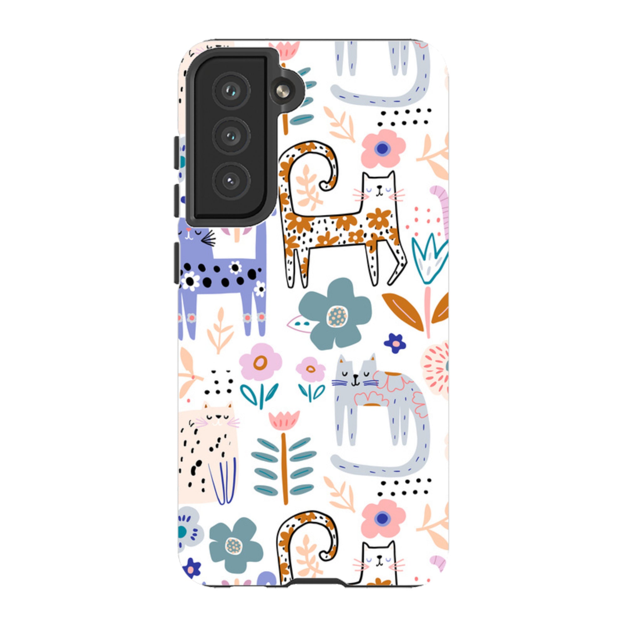 Samsung Tough Case - Floral Cats