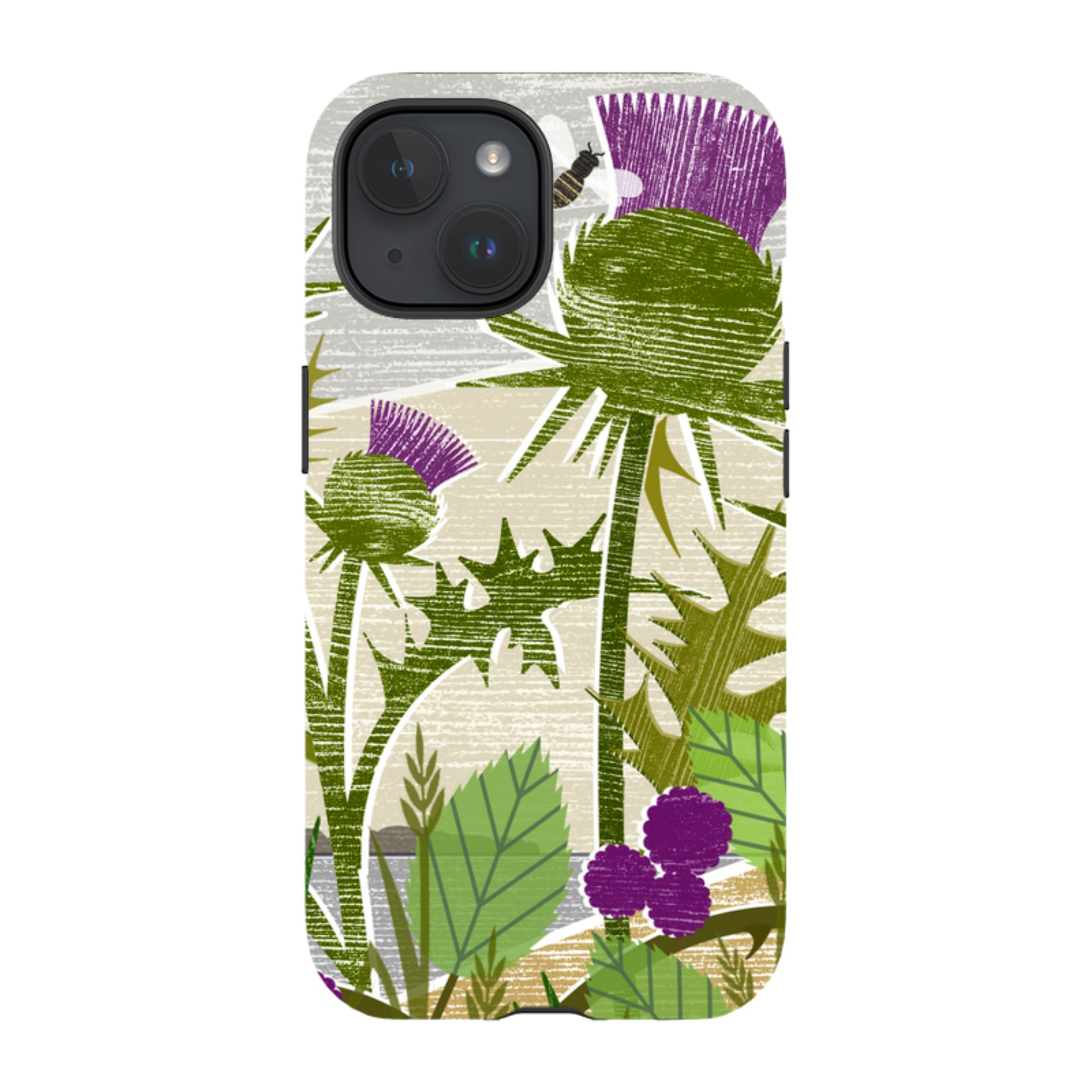 iPhone MagSafe Tough Case -  Purple Thistle By Liane Payne